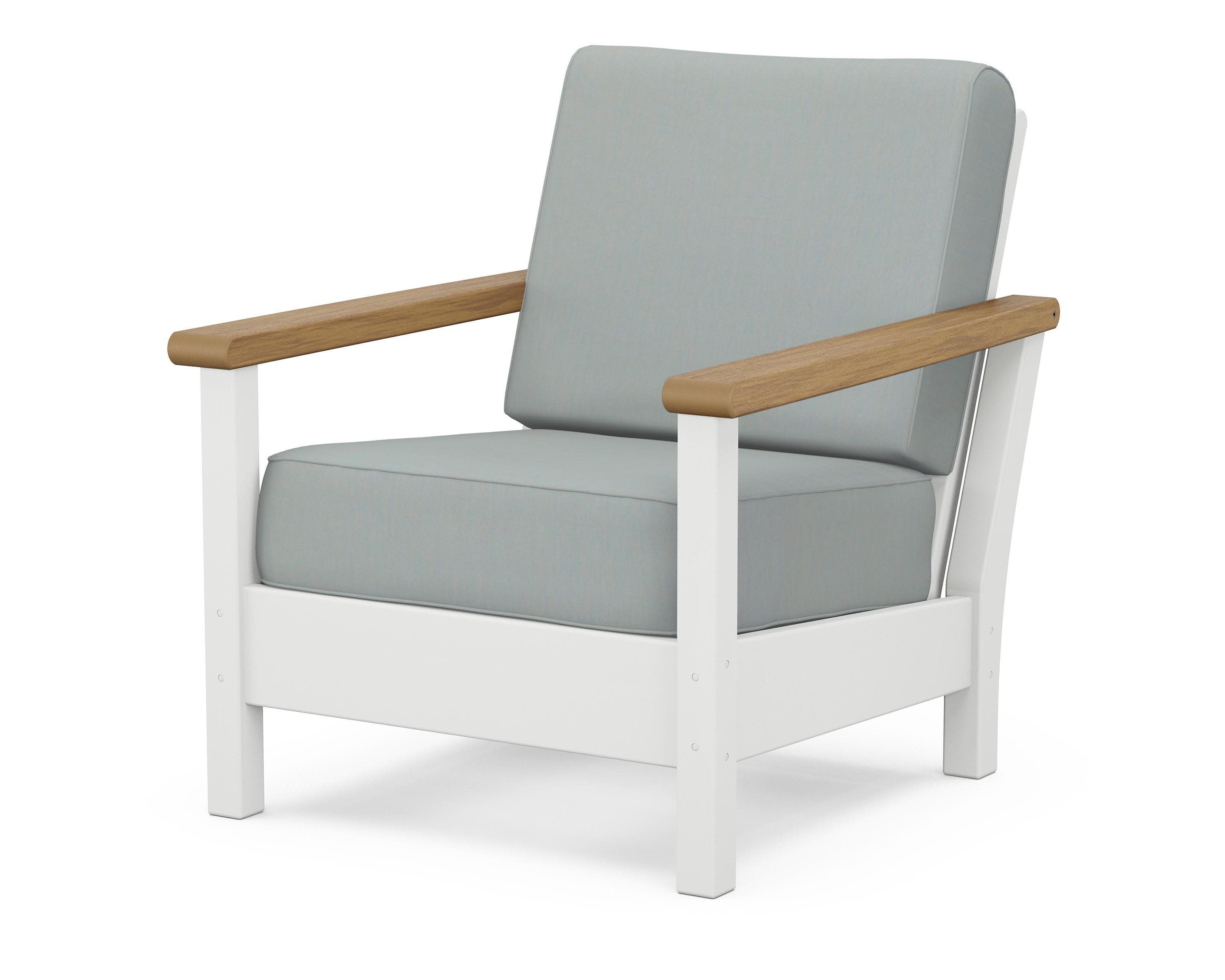 Harbour Deep Seating Chair in White / Natural / Spa