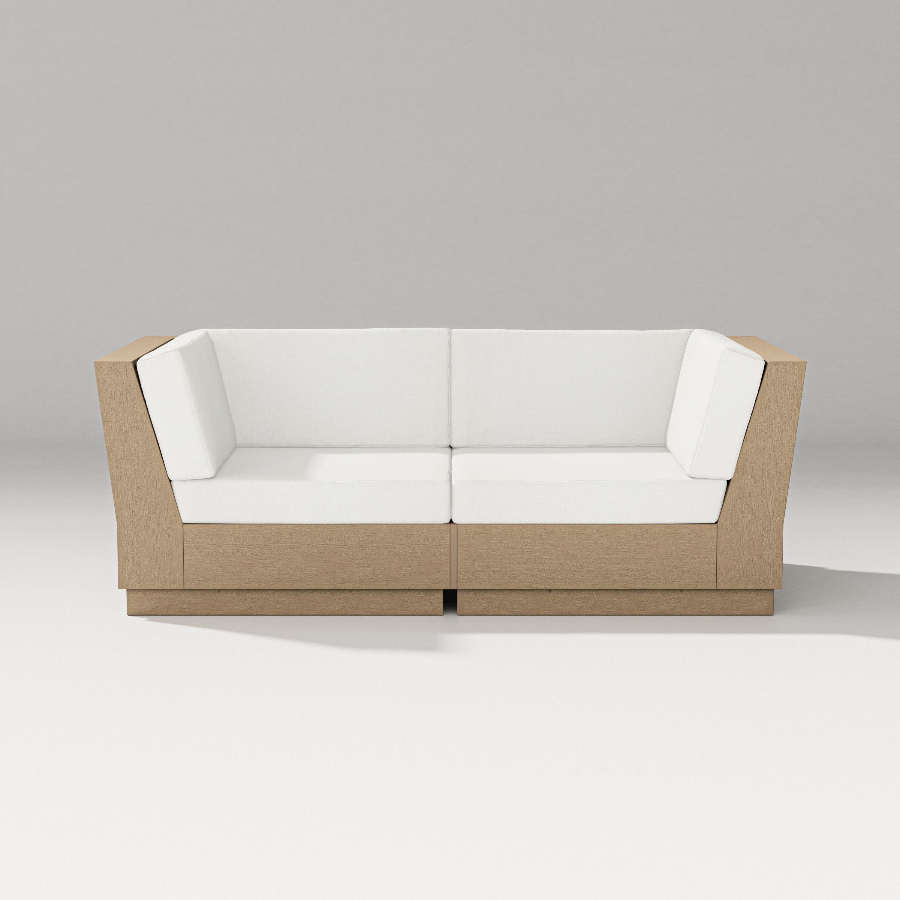 Elevate Loveseat Sectional in Vintage Sahara / Natural Linen