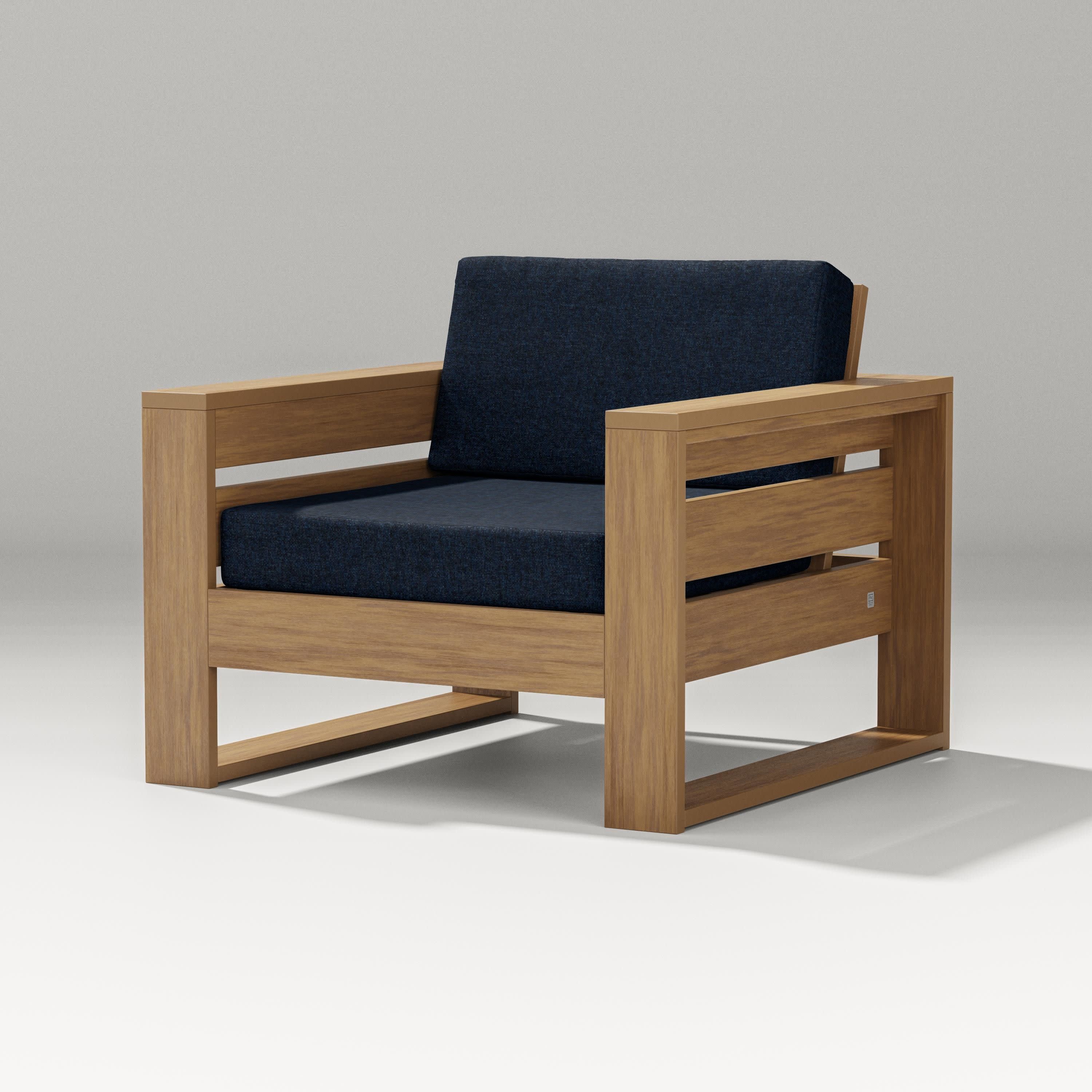 Latitude Lounge Chair in Natural / Marine Indigo