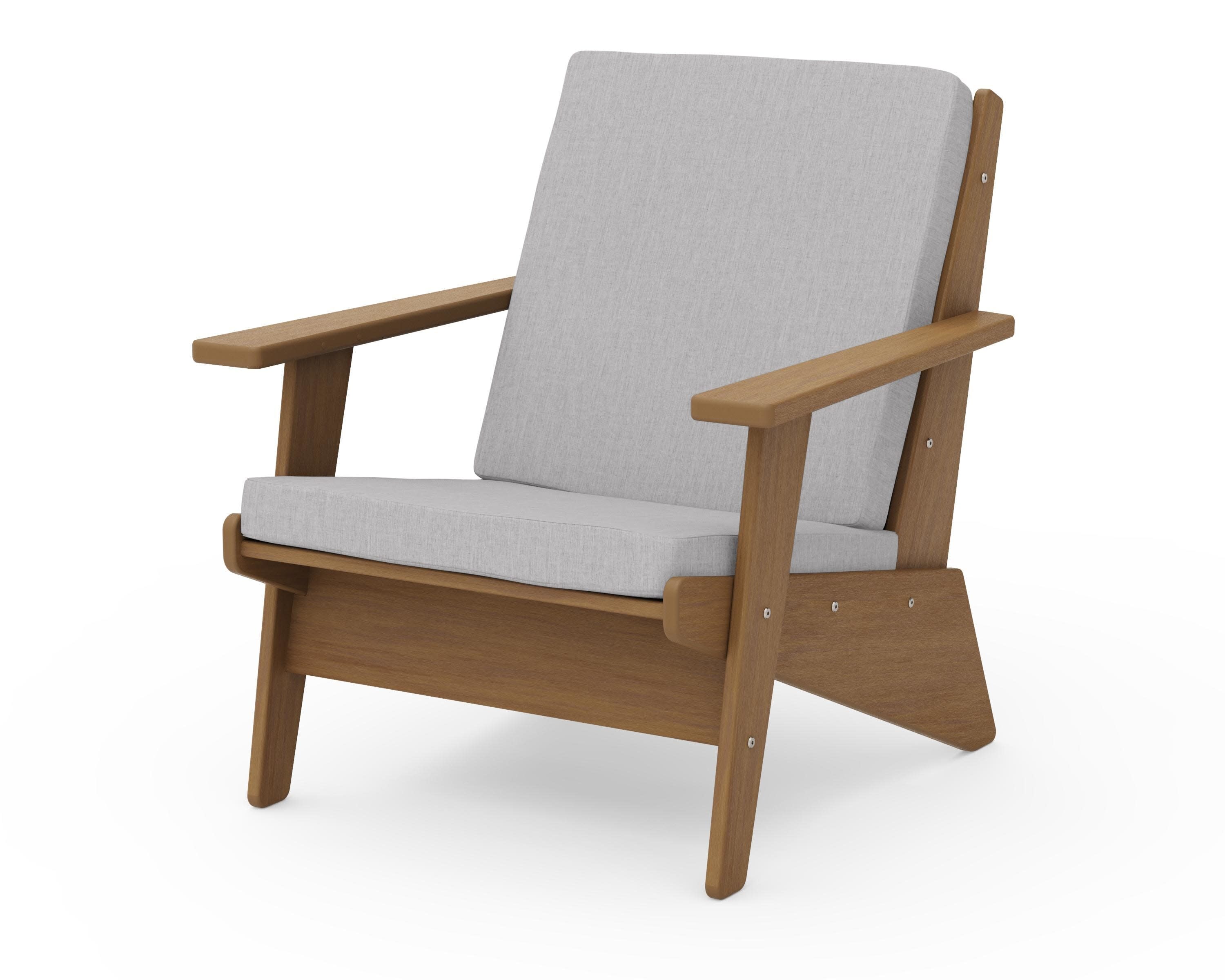 Riviera Modern Lounge Chair in Natural / Granite