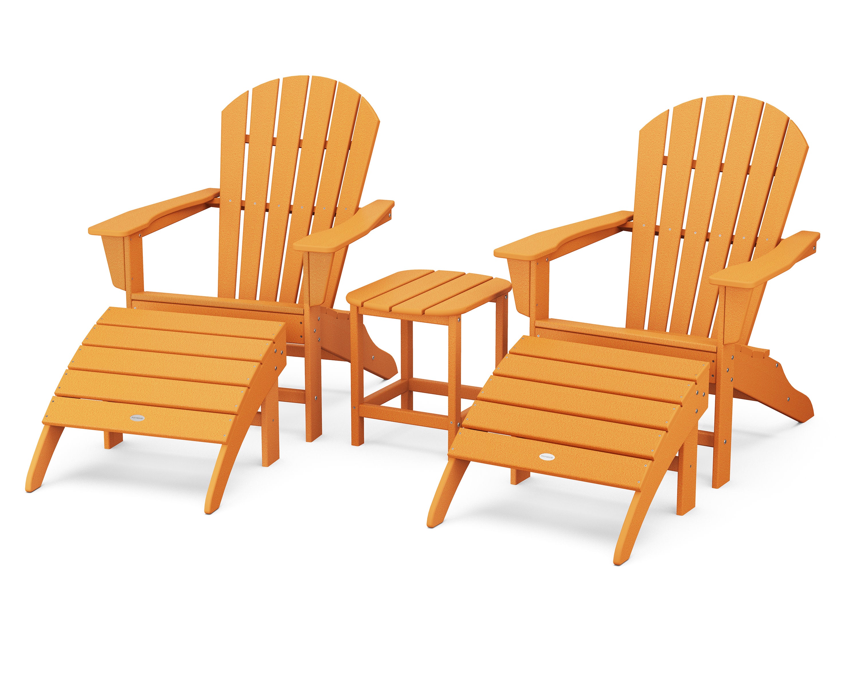 South Beach Adirondack 5-Piece Set in Tangerine