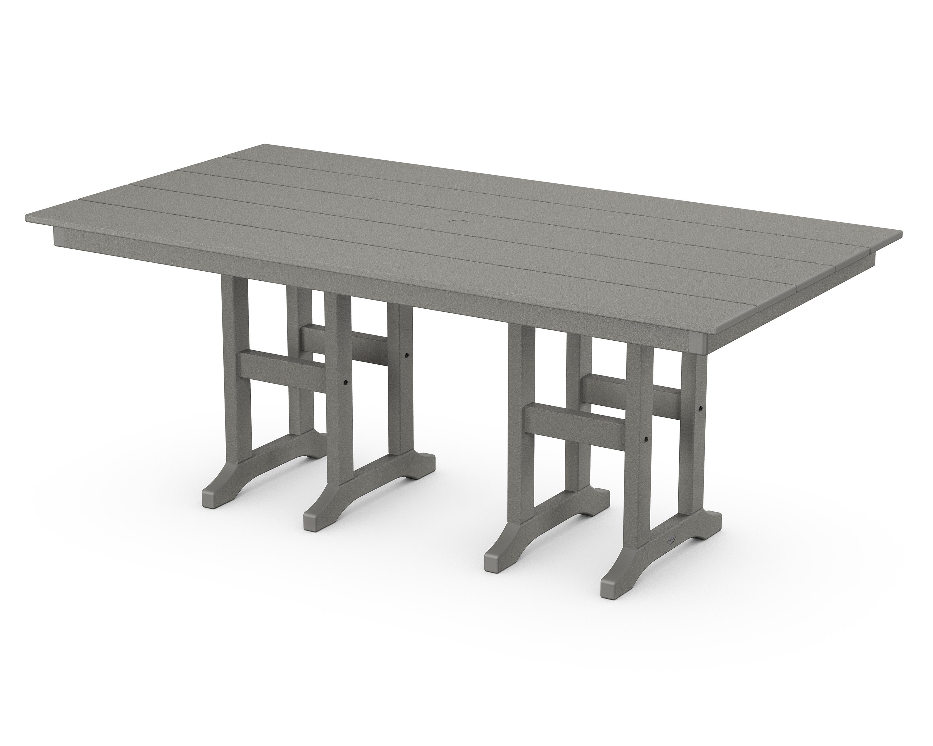 Farmhouse 37" x 72" Dining Table in Slate Grey