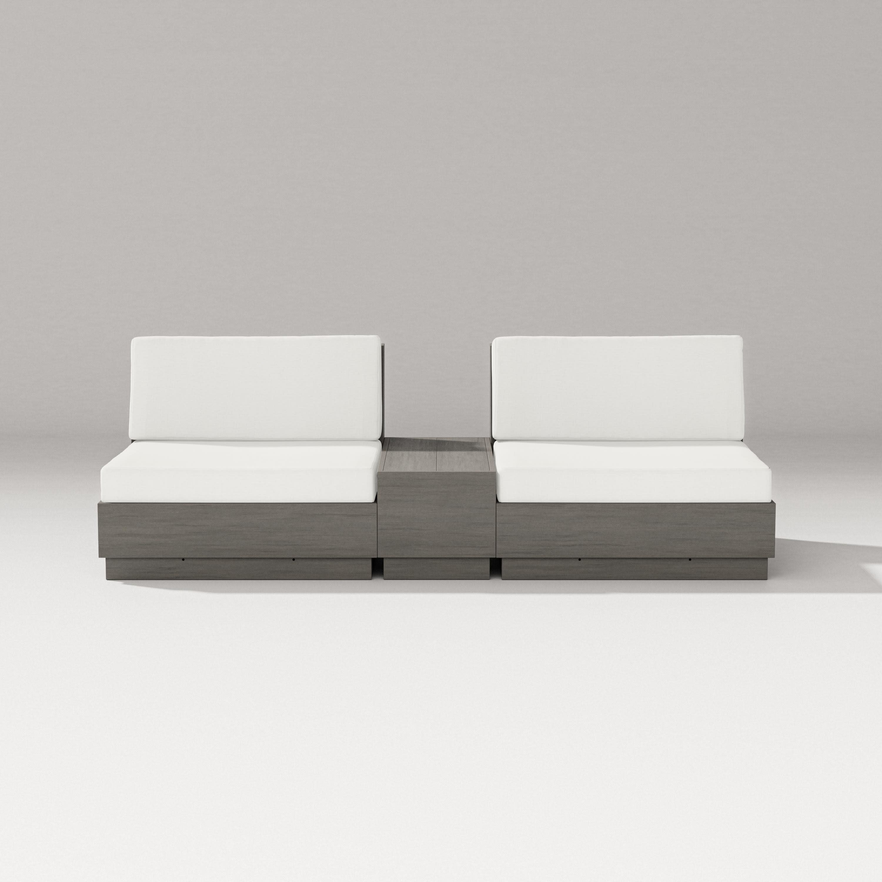 Elevate Lounge Chair Set in Driftwood / Natural Linen