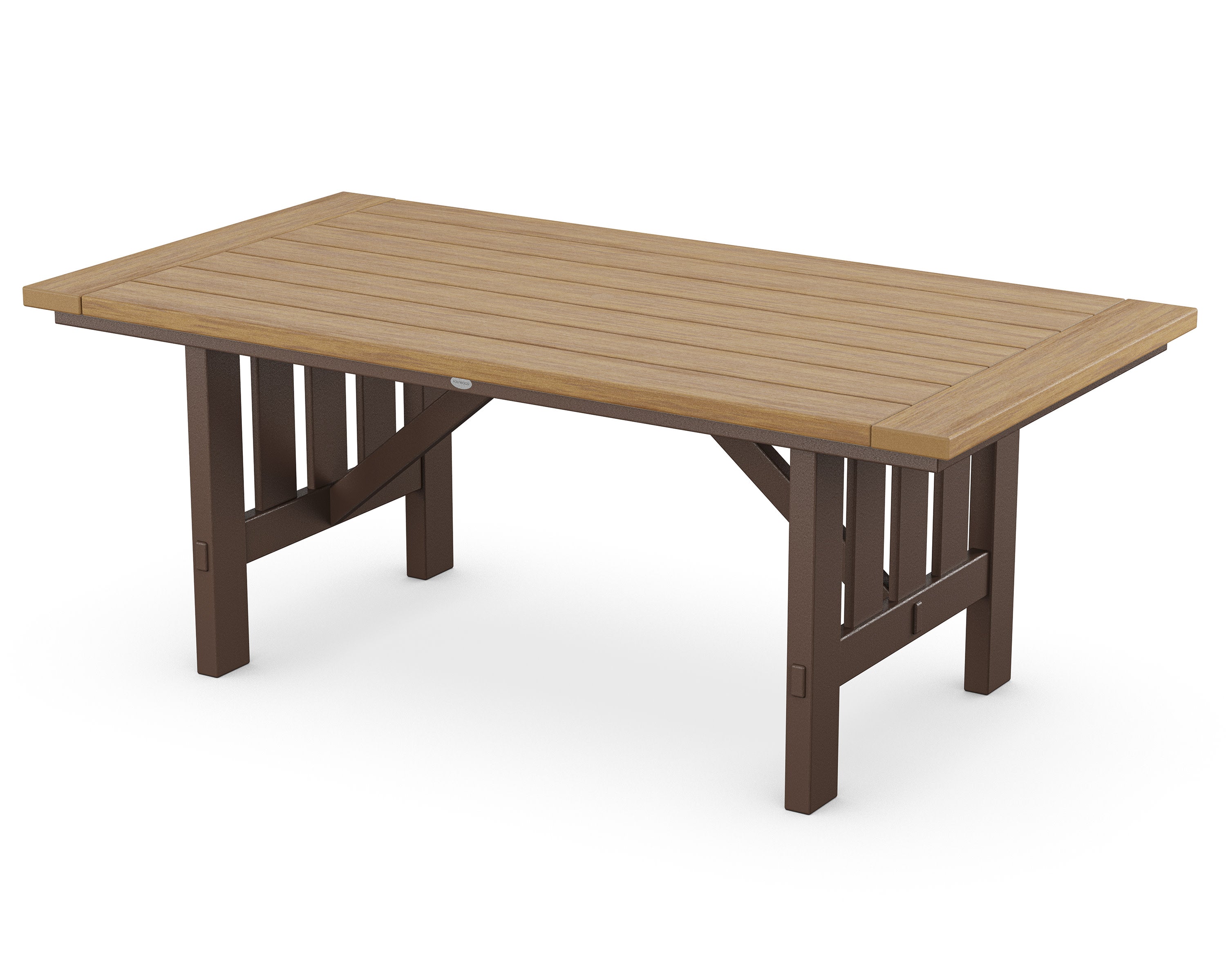 Mission 39" x 75" Dining Table in Mahogany / Natural