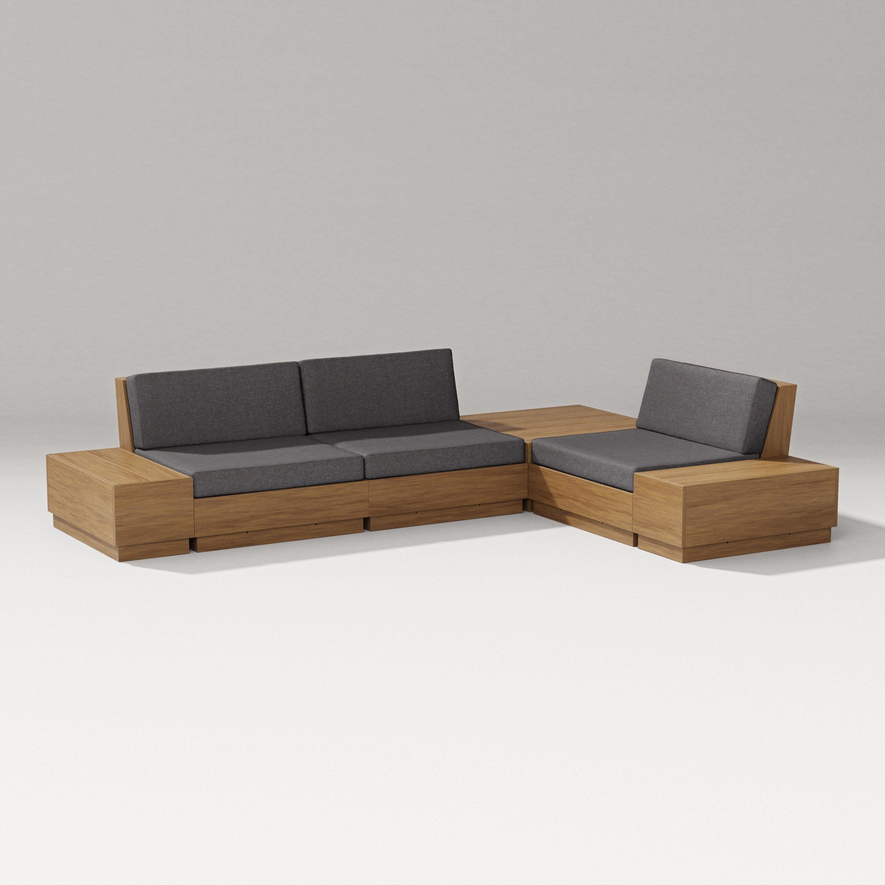 Elevate 6-Piece Corner Sectional in Natural / Ash Charcoal
