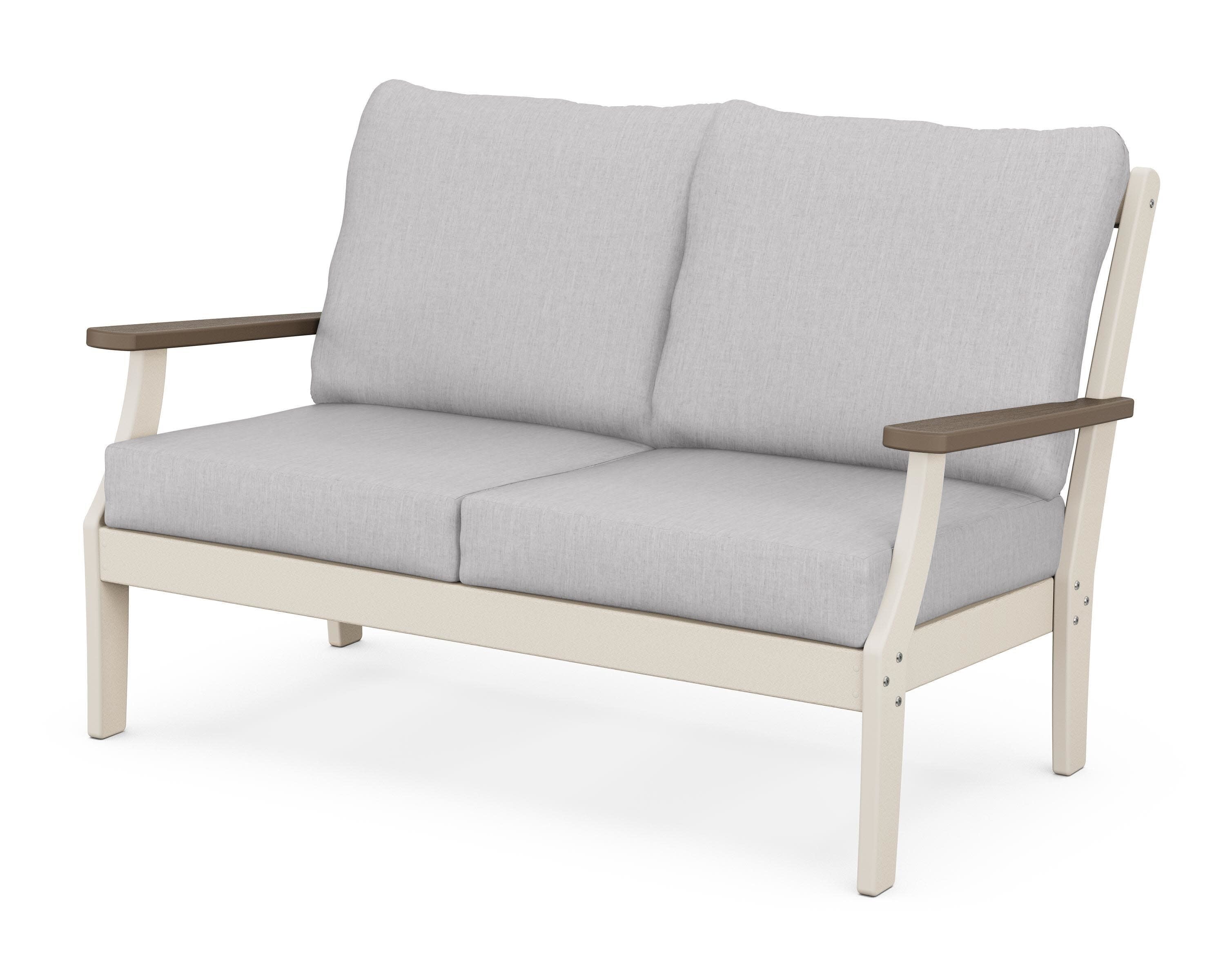 Braxton Deep Seating Loveseat in Sand / Kona / Granite