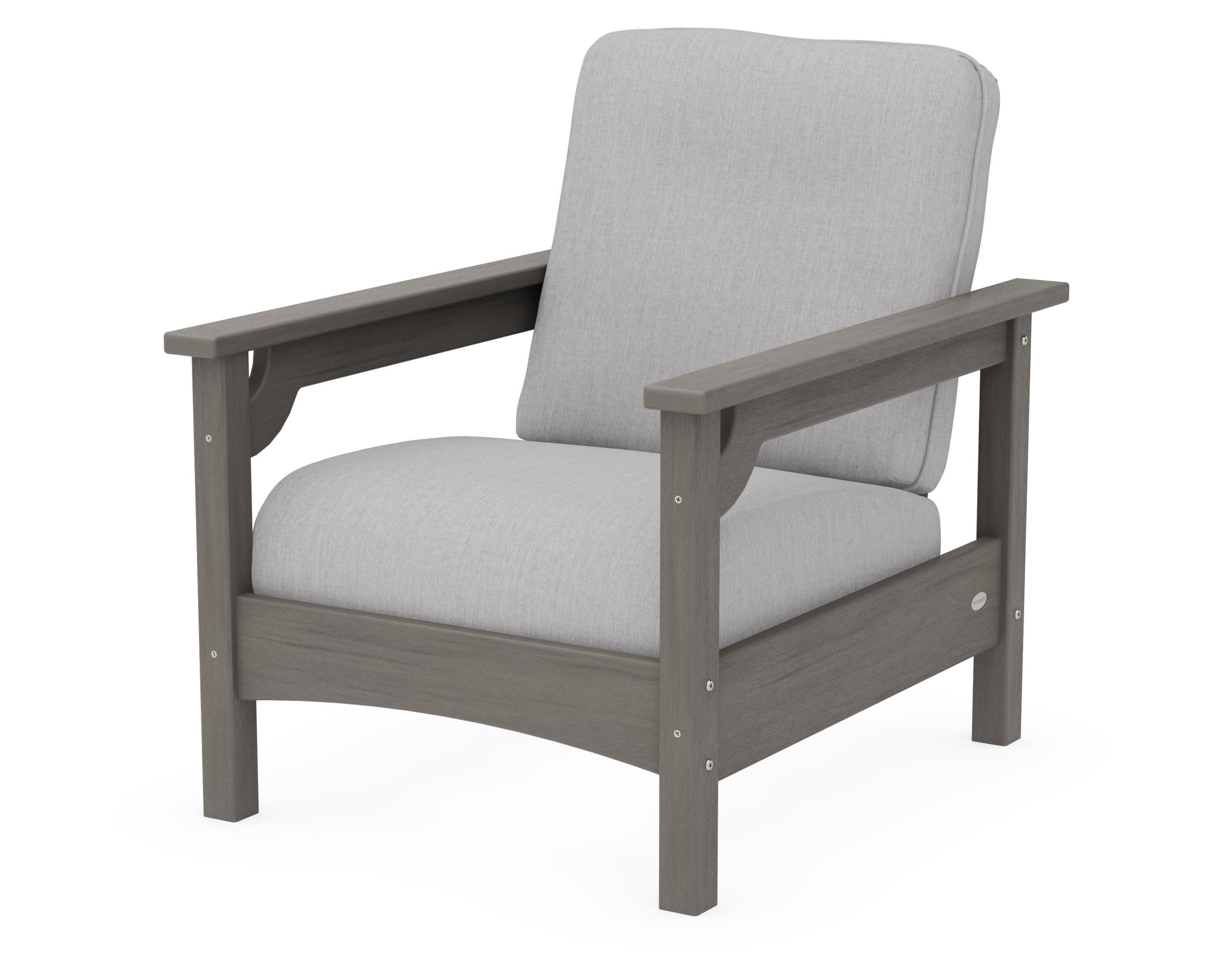 Club Chair in Driftwood / Granite