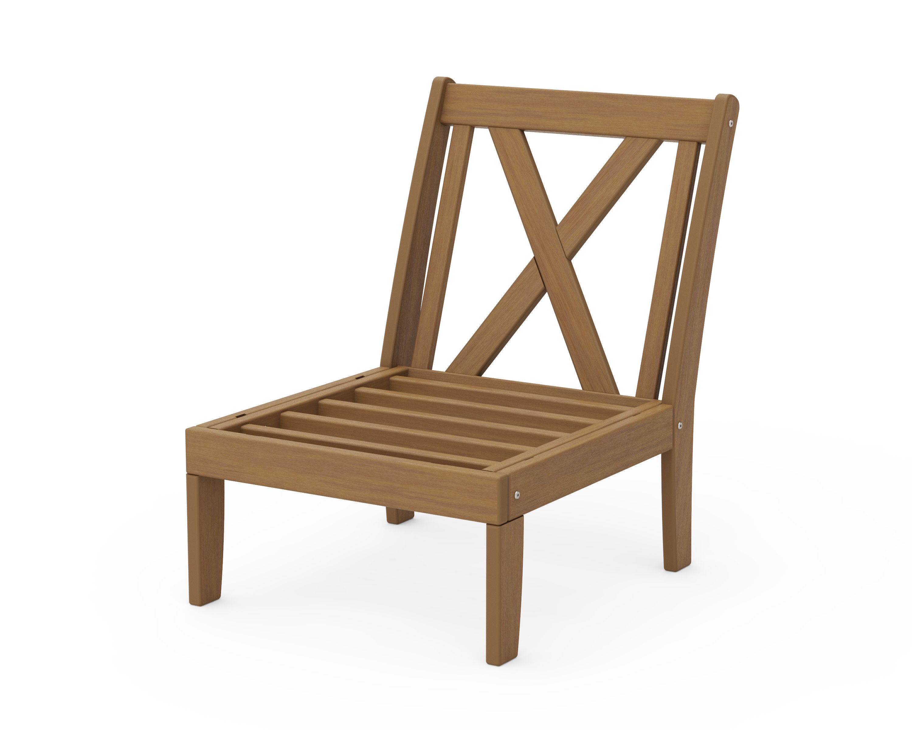 Braxton Modular Armless Chair Frame in Natural