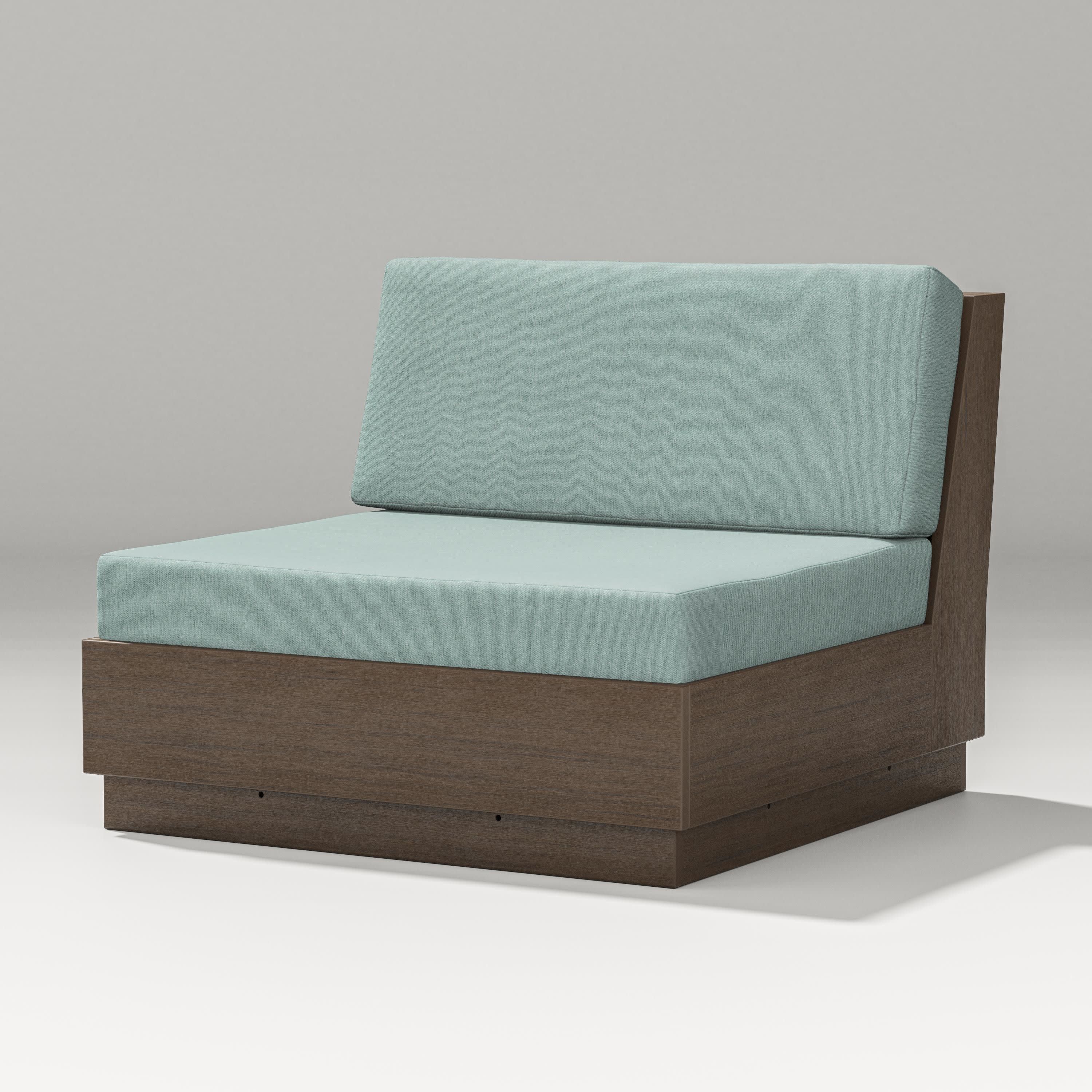 Elevate Modular Armless Chair in Kona / Glacier Spa