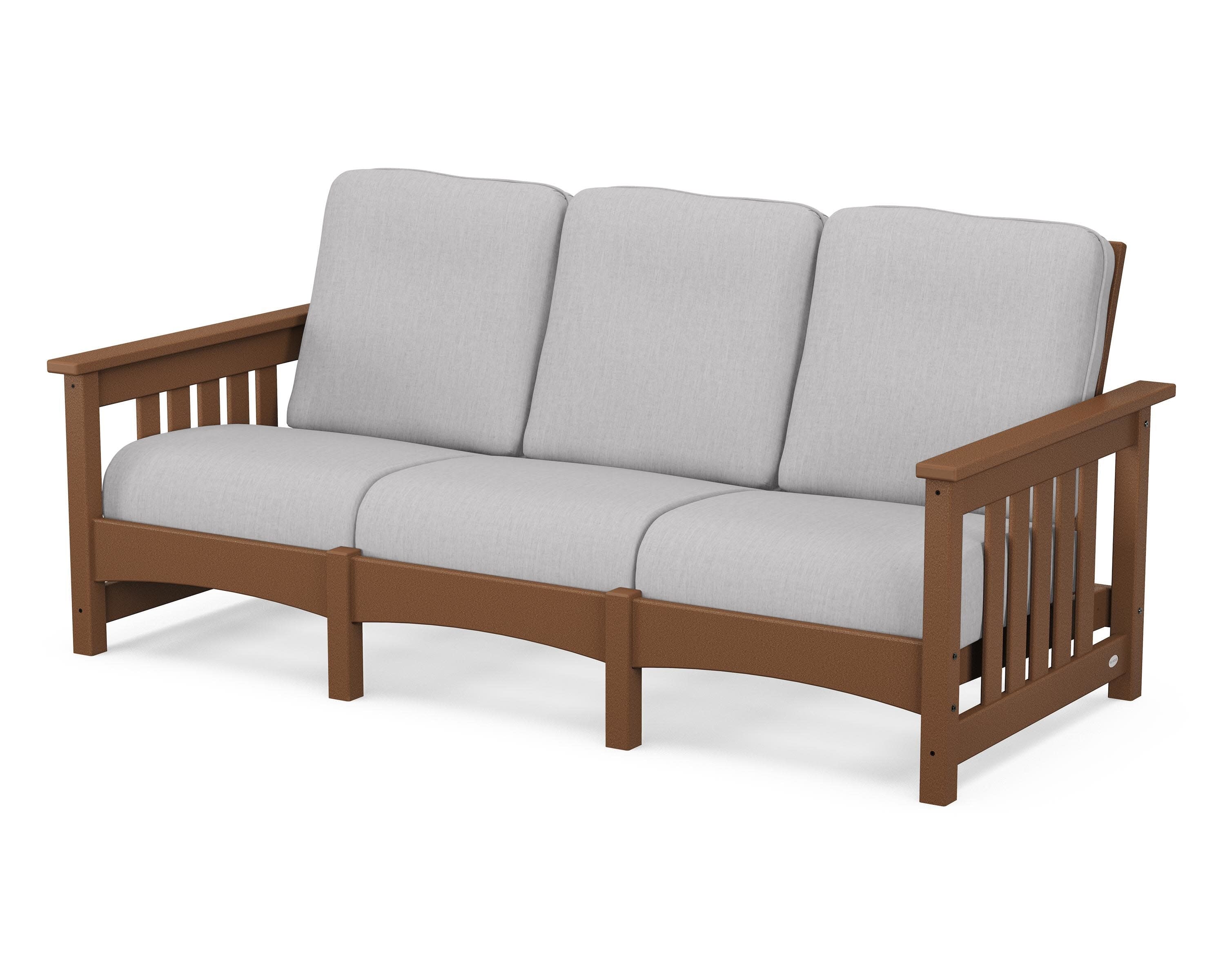 Club Mission Sofa in Teak / Granite