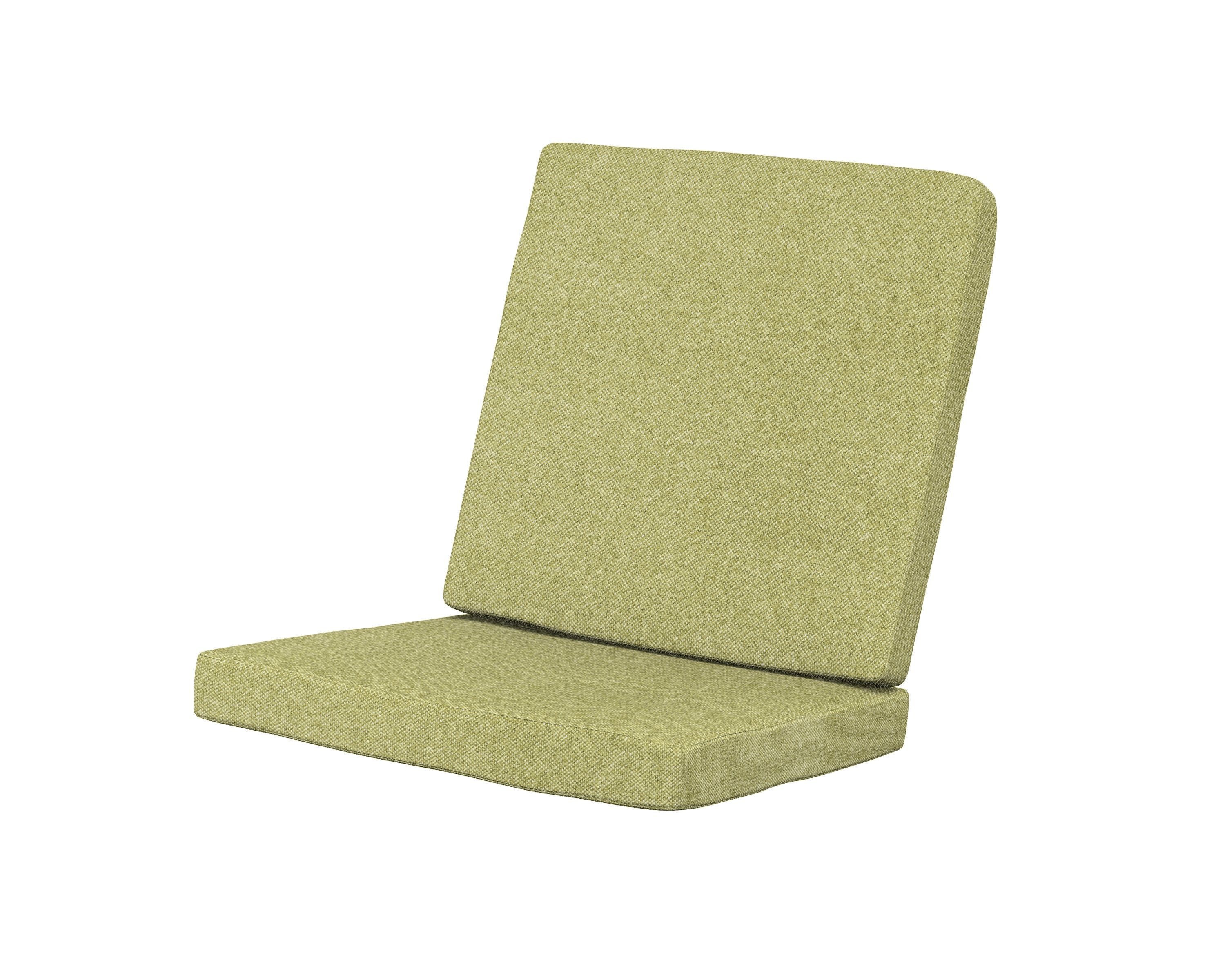 Modern Chair Cushion in Chartreuse Boucle