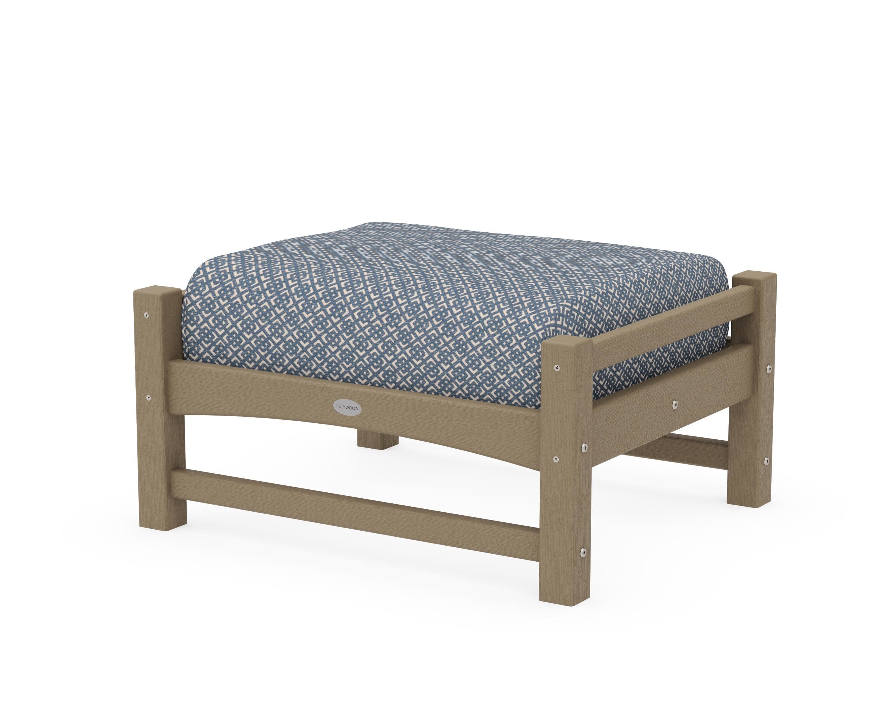 Club Ottoman in Vintage Sahara / Hopscotch
