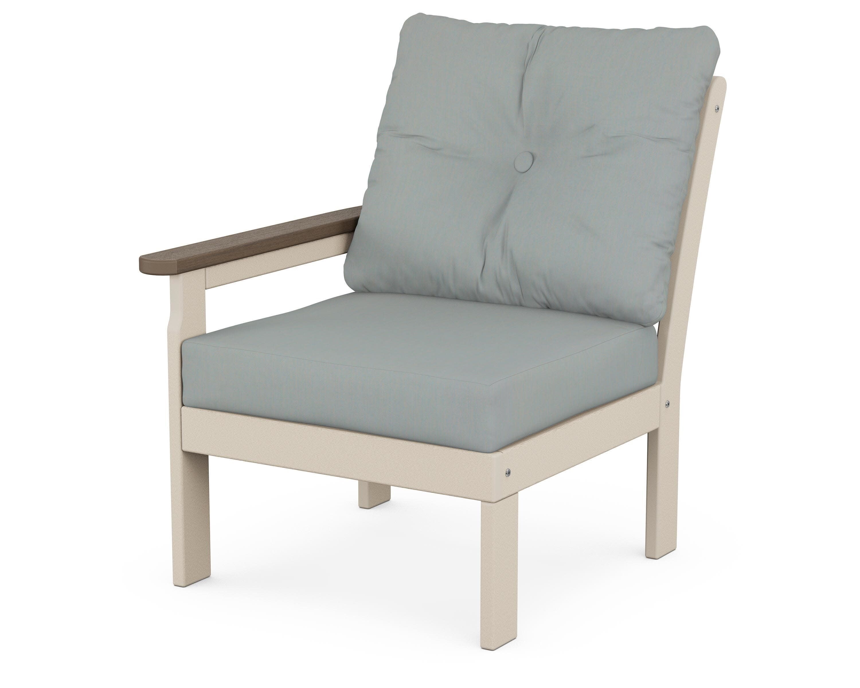 Vineyard Modular Left Arm Chair in Sand / Kona / Spa