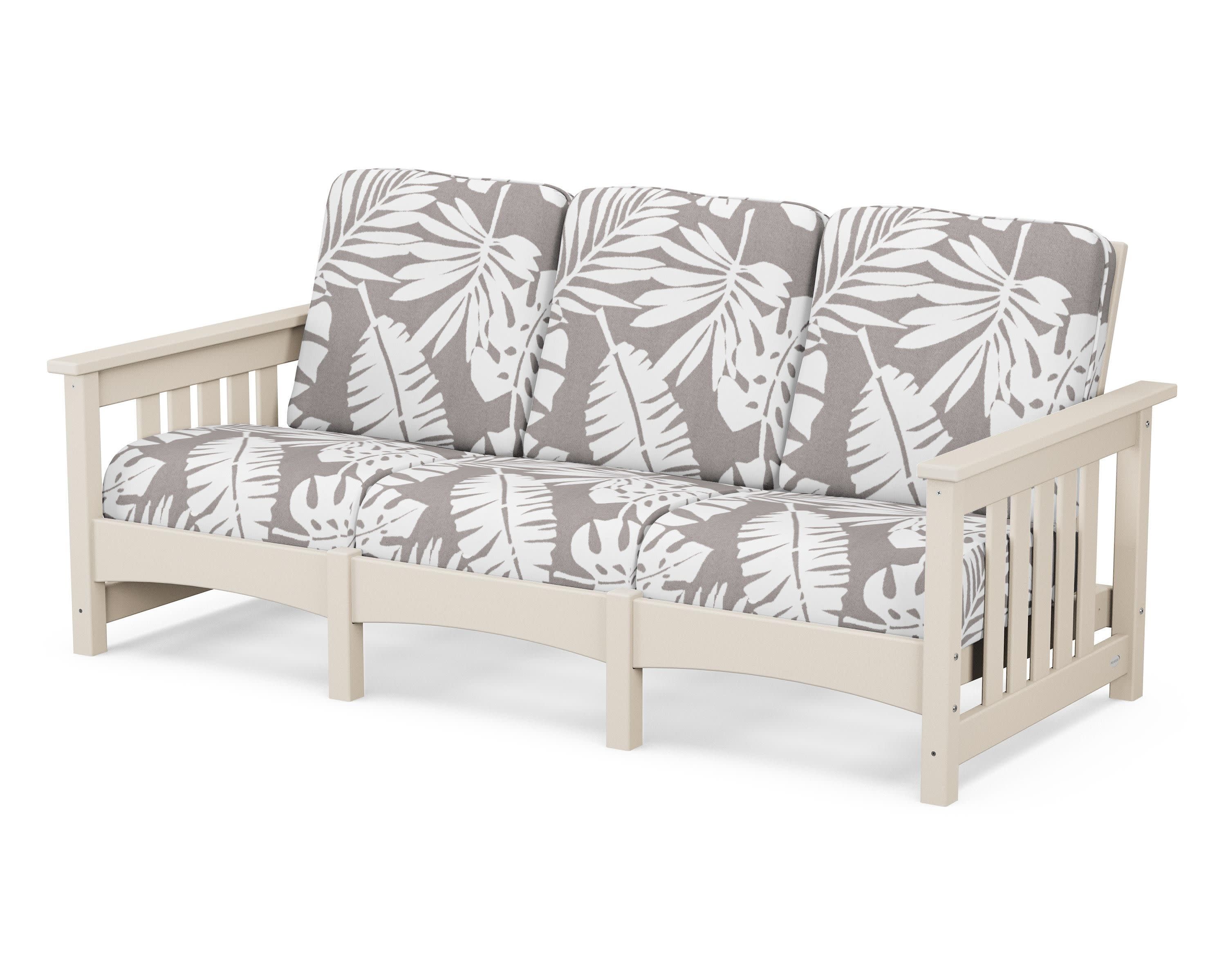 Club Mission Sofa in Sand / Leaf Grey Mist