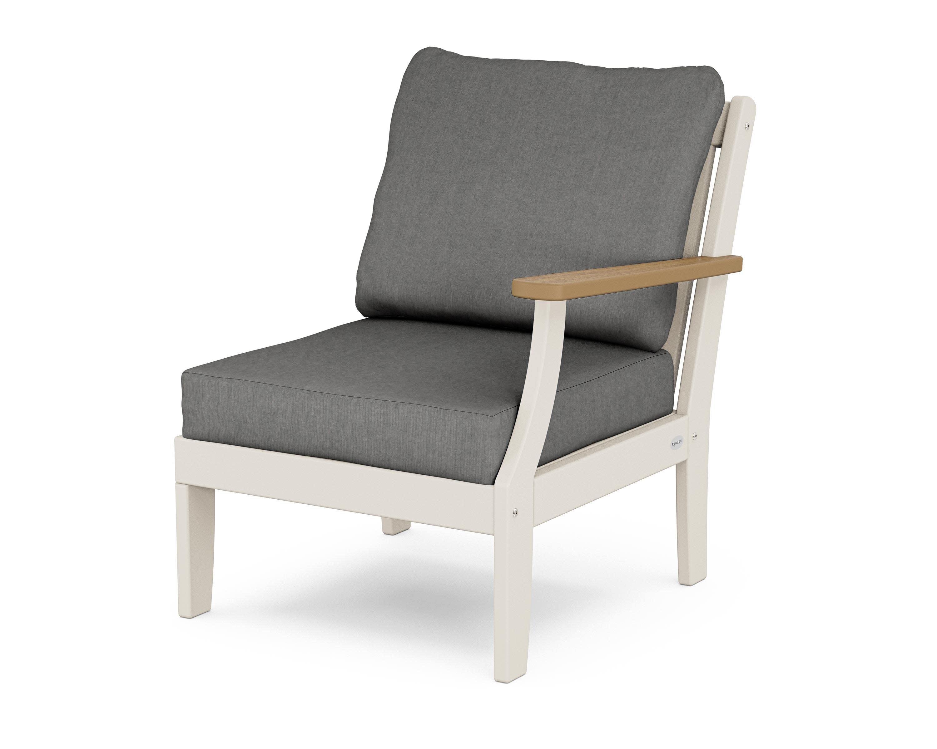 Braxton Modular Right Arm Chair in Sand / Natural / Spectrum Carbon