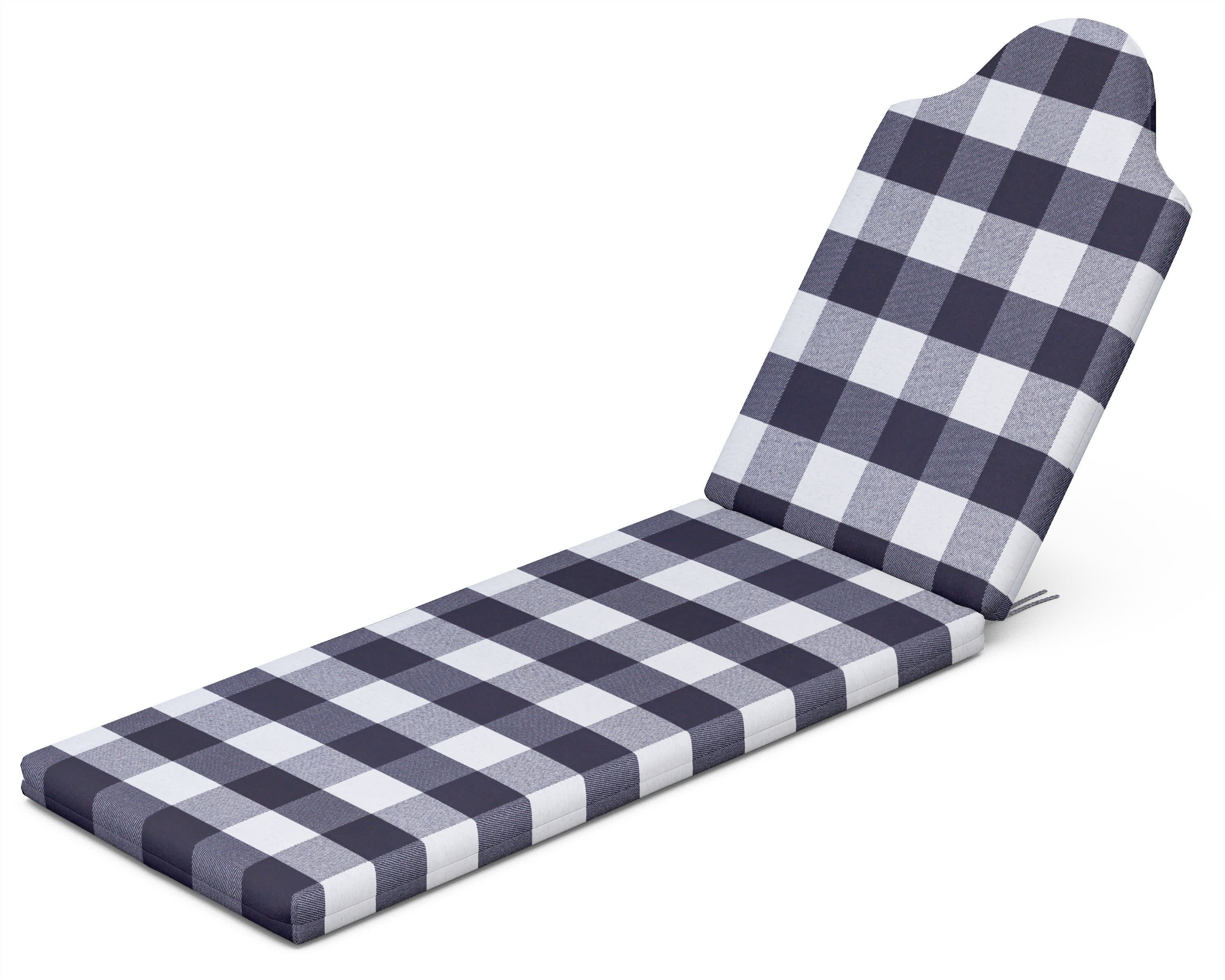 Chaise Cushion in Buffalo Plaid Navy