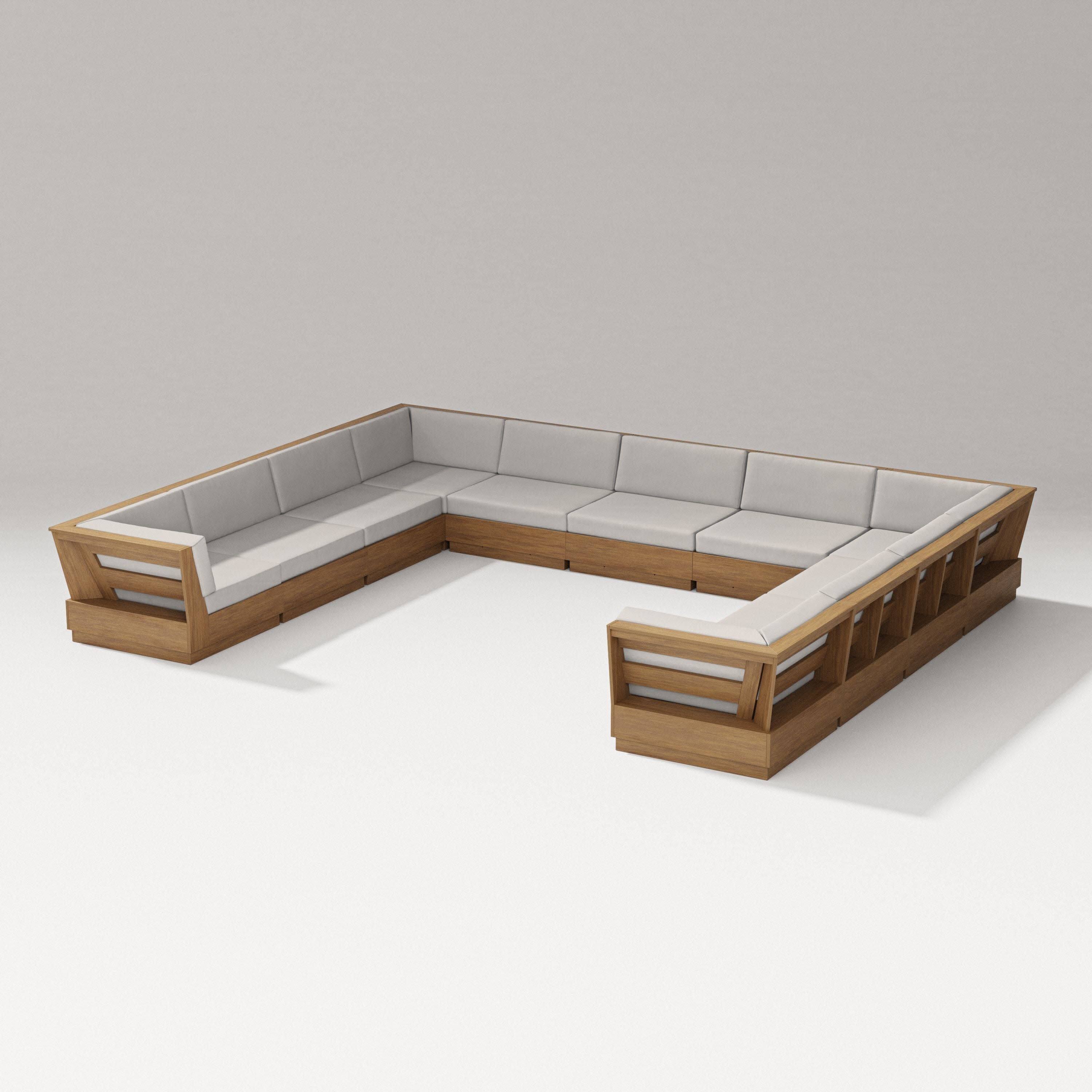 Elevate Large U-Shaped Sectional in Natural / Cast Ash