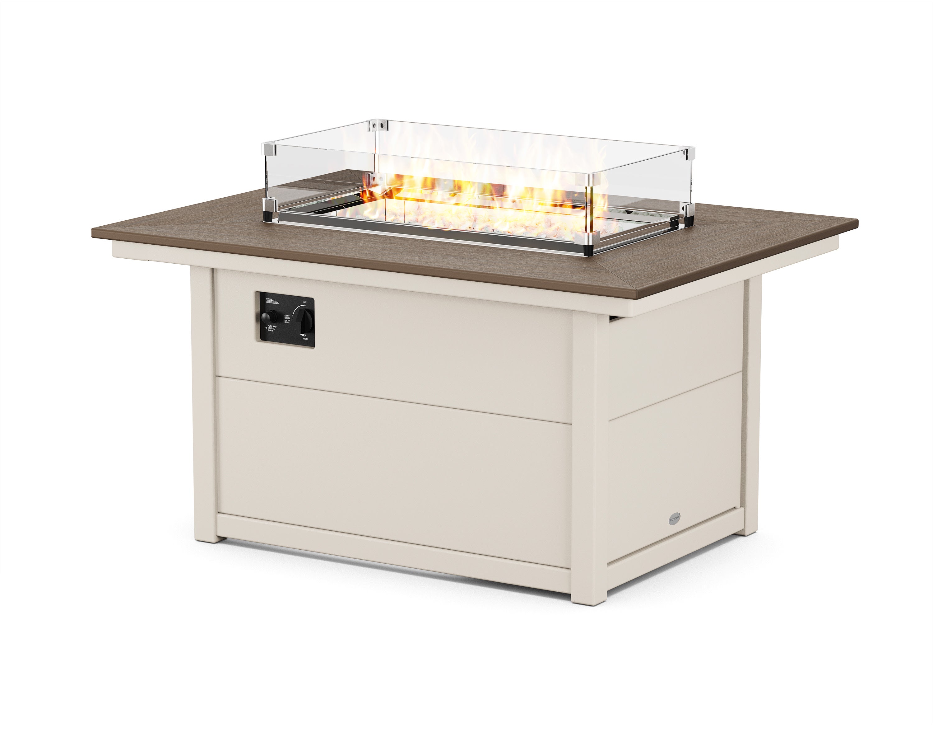 Rectangle 34" X 46" Fire Pit Table in Sand / Kona