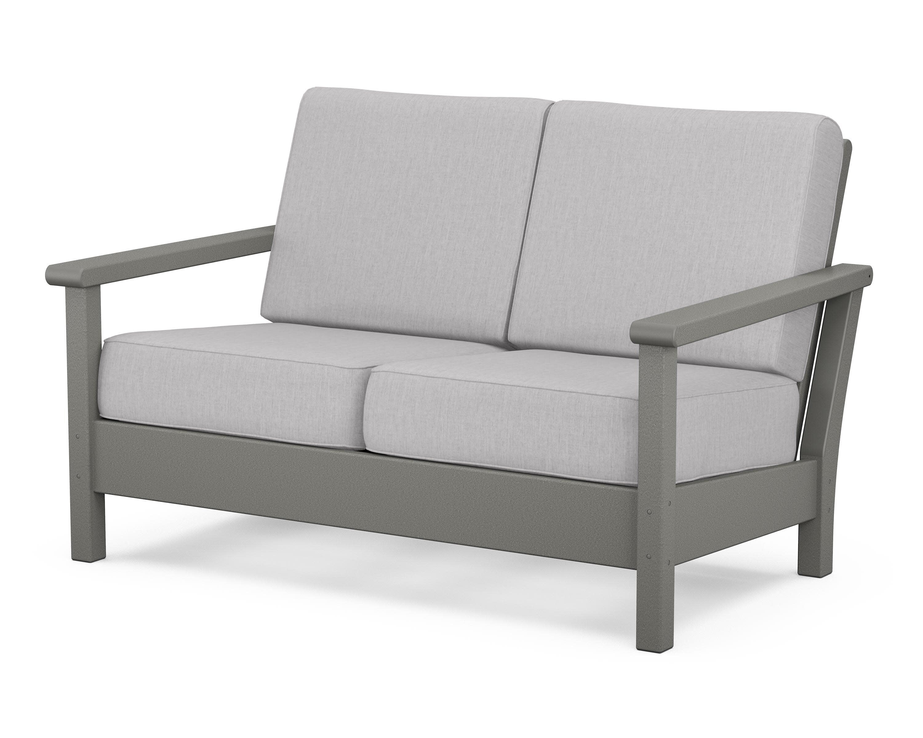 Harbour Deep Seating Loveseat in Slate Grey / Granite