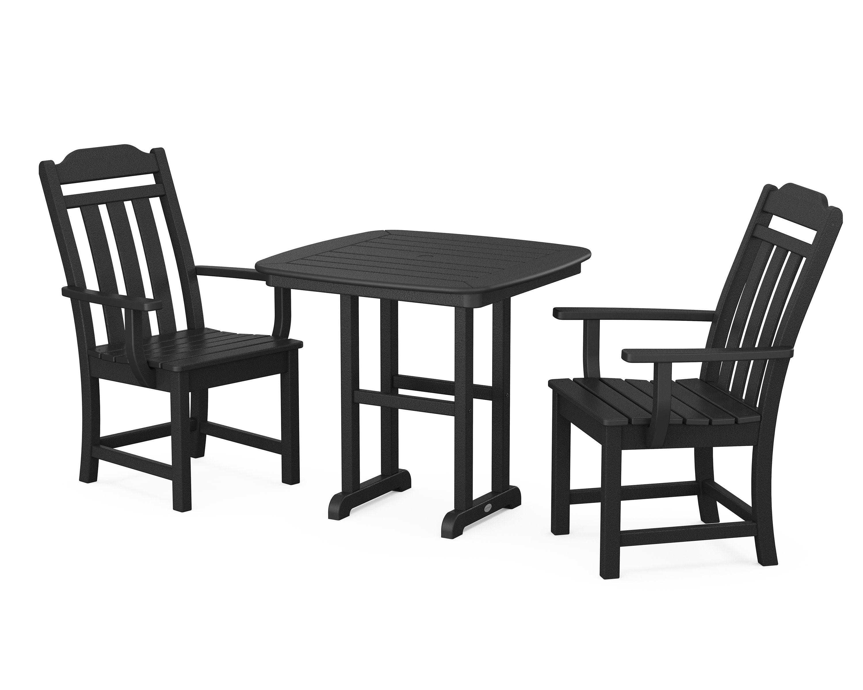 Cottage 3-Piece Dining Set in Black