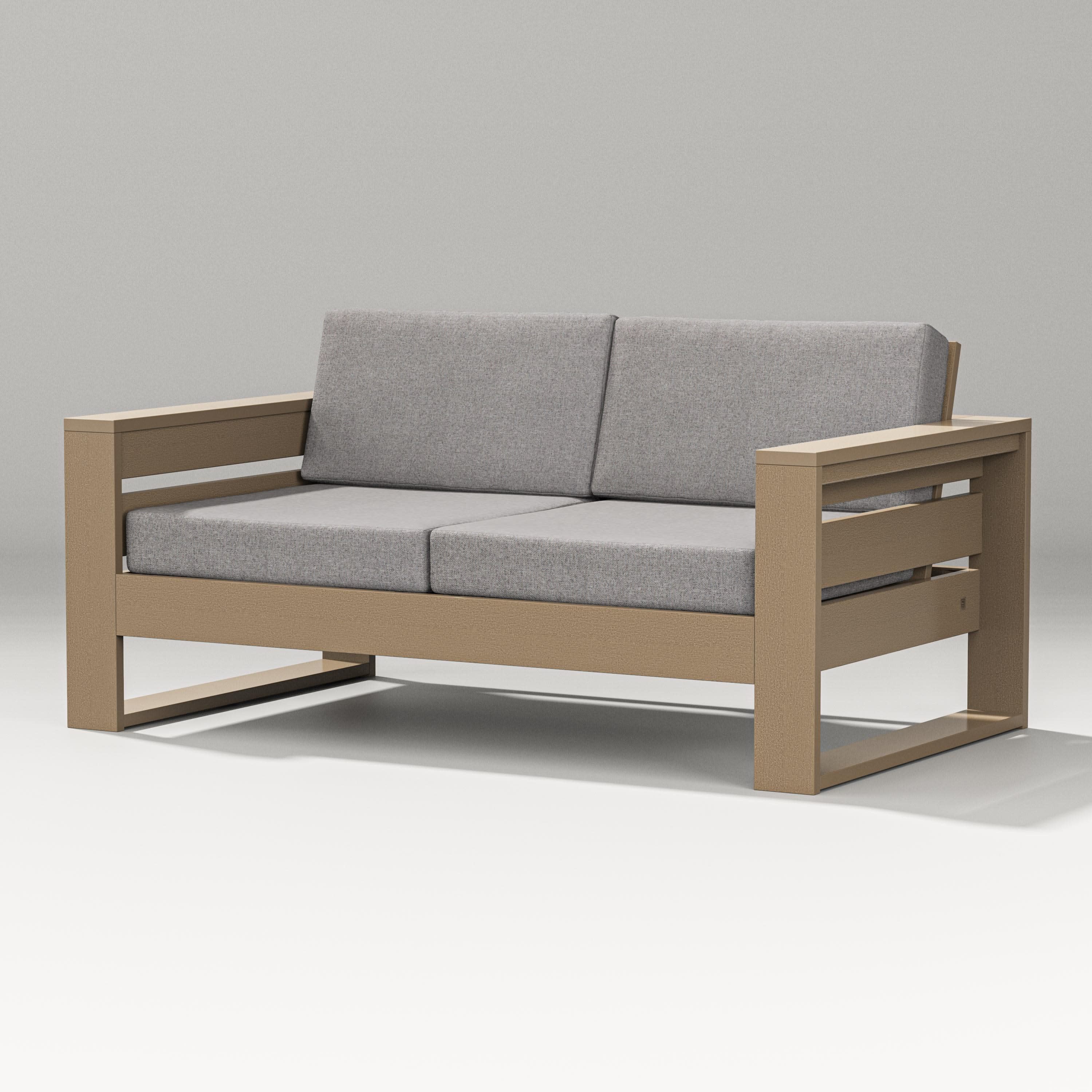 Latitude Loveseat in Vintage Sahara / Grey Mist