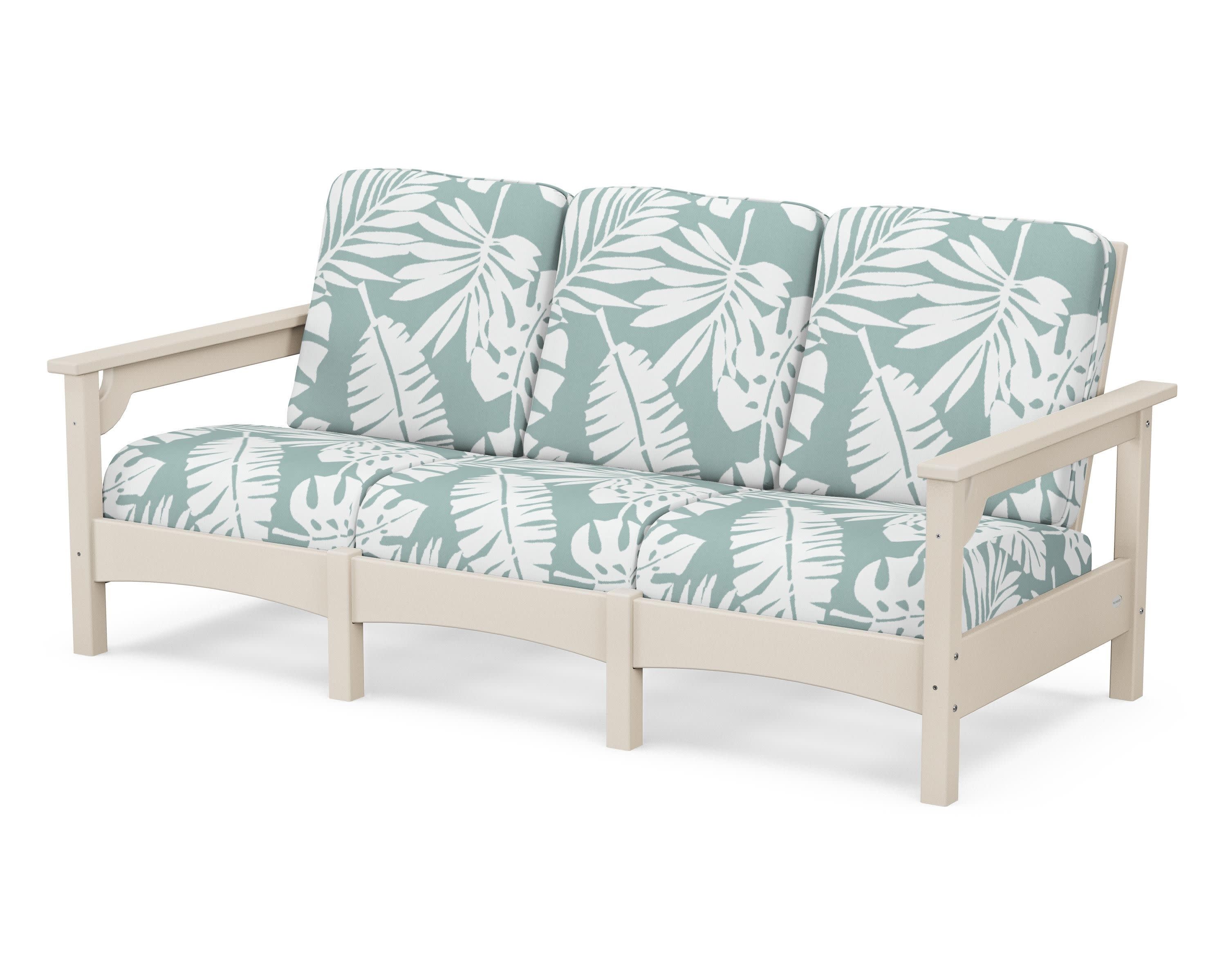 Club Sofa in Sand / Leaf Glacier Spa