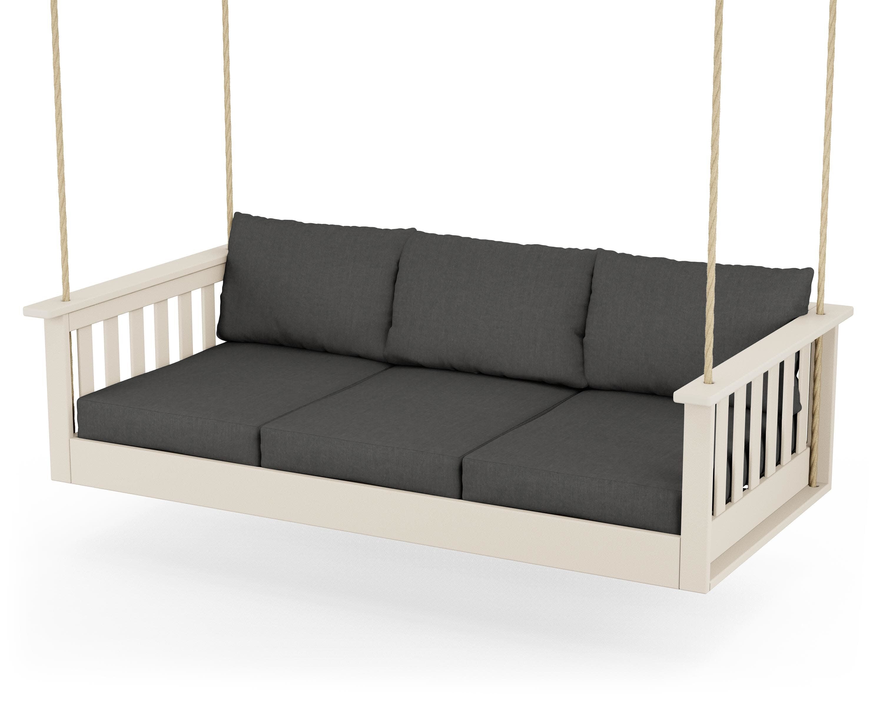 Vineyard Daybed Swing in Sand / Spectrum Carbon
