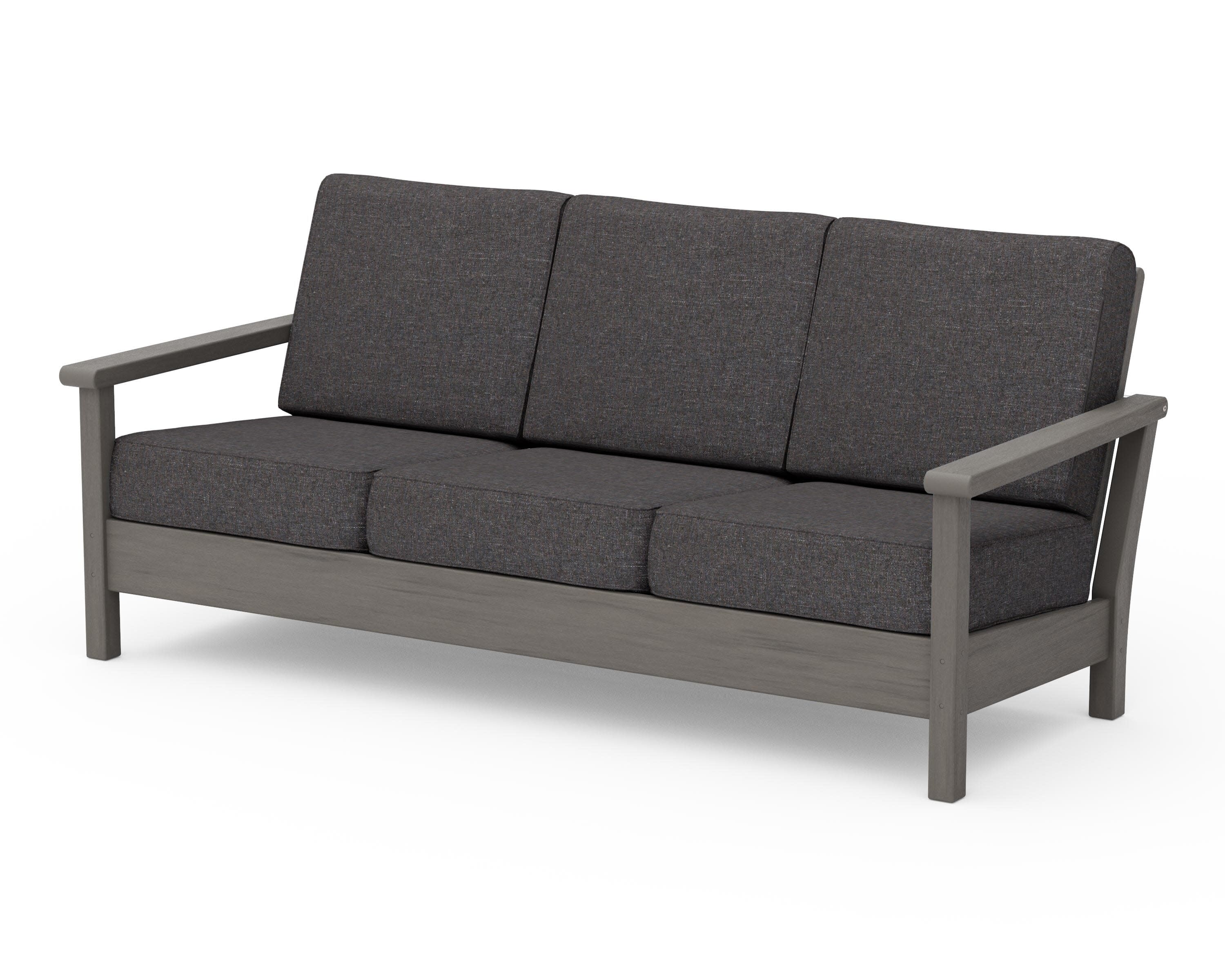 Harbour Deep Seating Sofa in Driftwood / Ash Charcoal