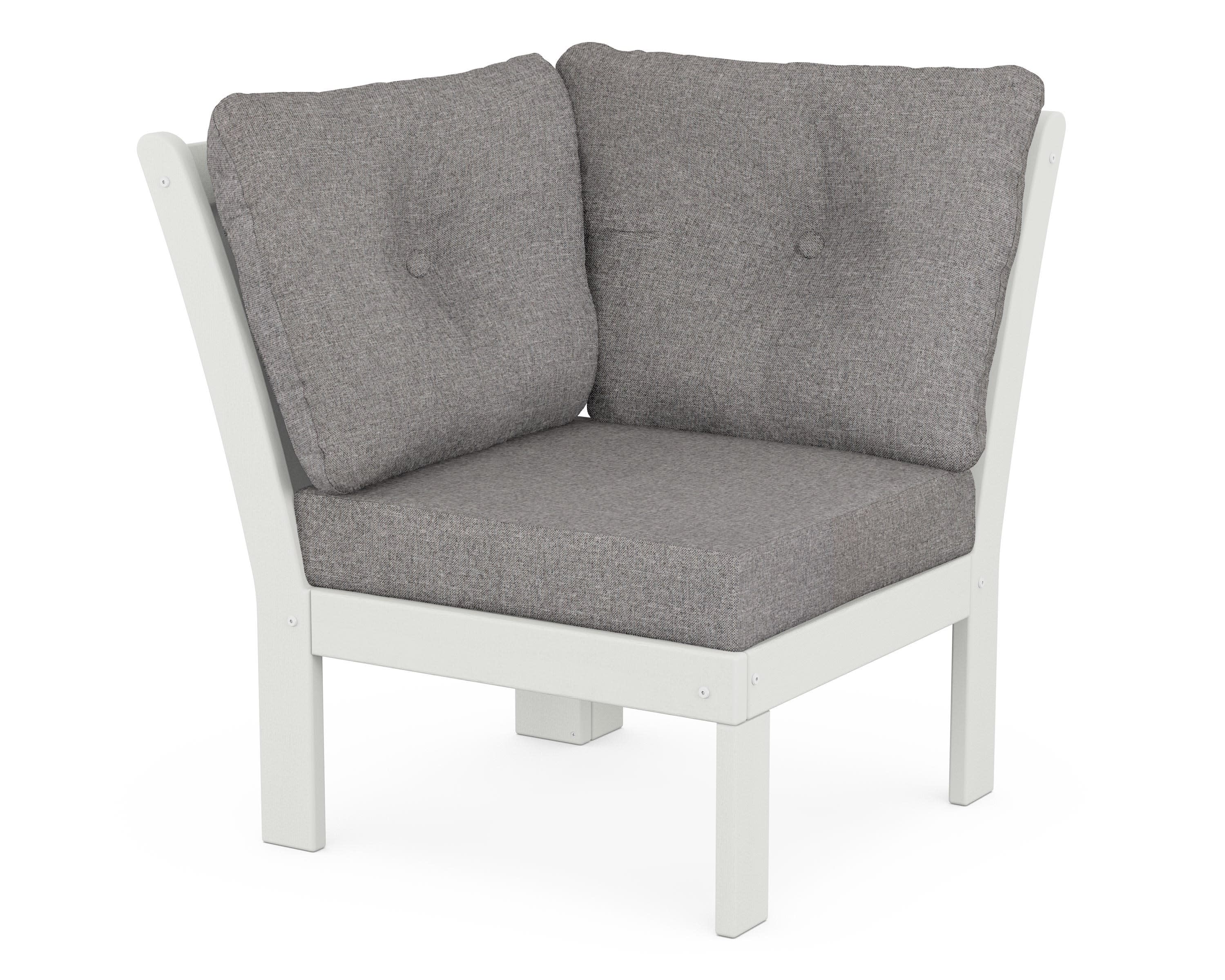 Vineyard Modular Corner Chair in Vintage White / Grey Mist