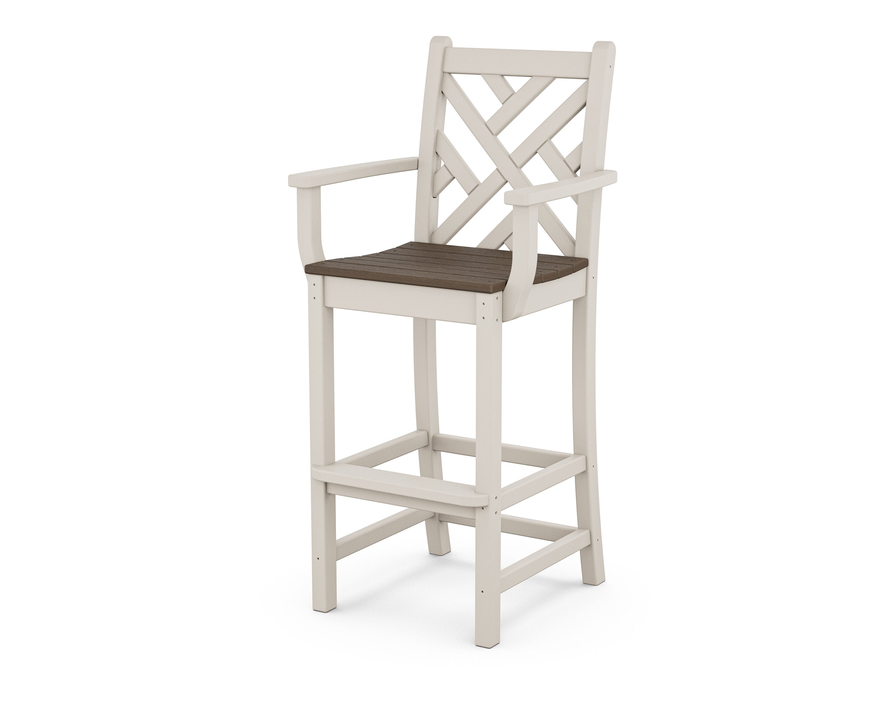 Chippendale Bar Arm Chair in Sand / Kona