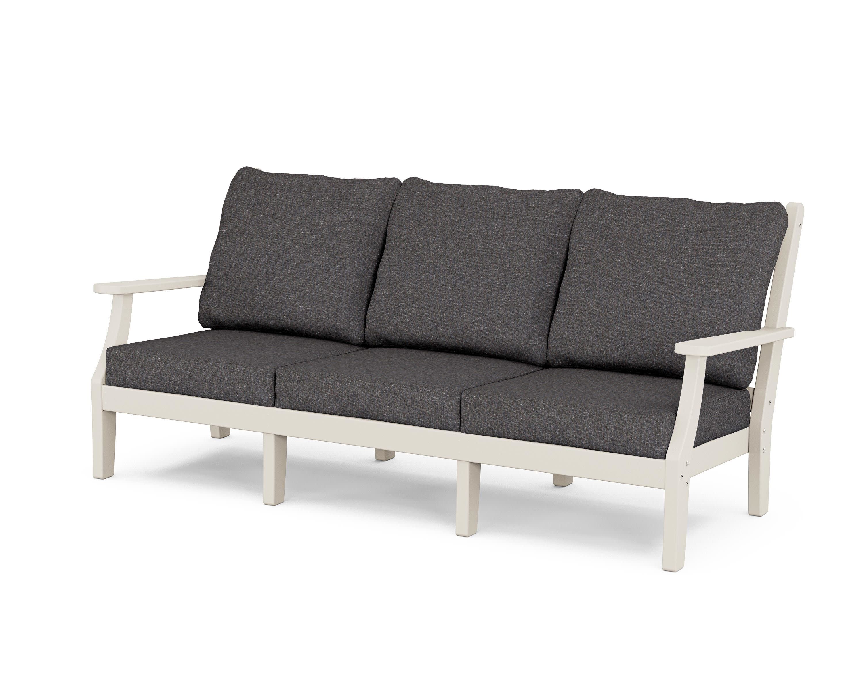 Wovendale Deep Seating Sofa in Sand / Ash Charcoal