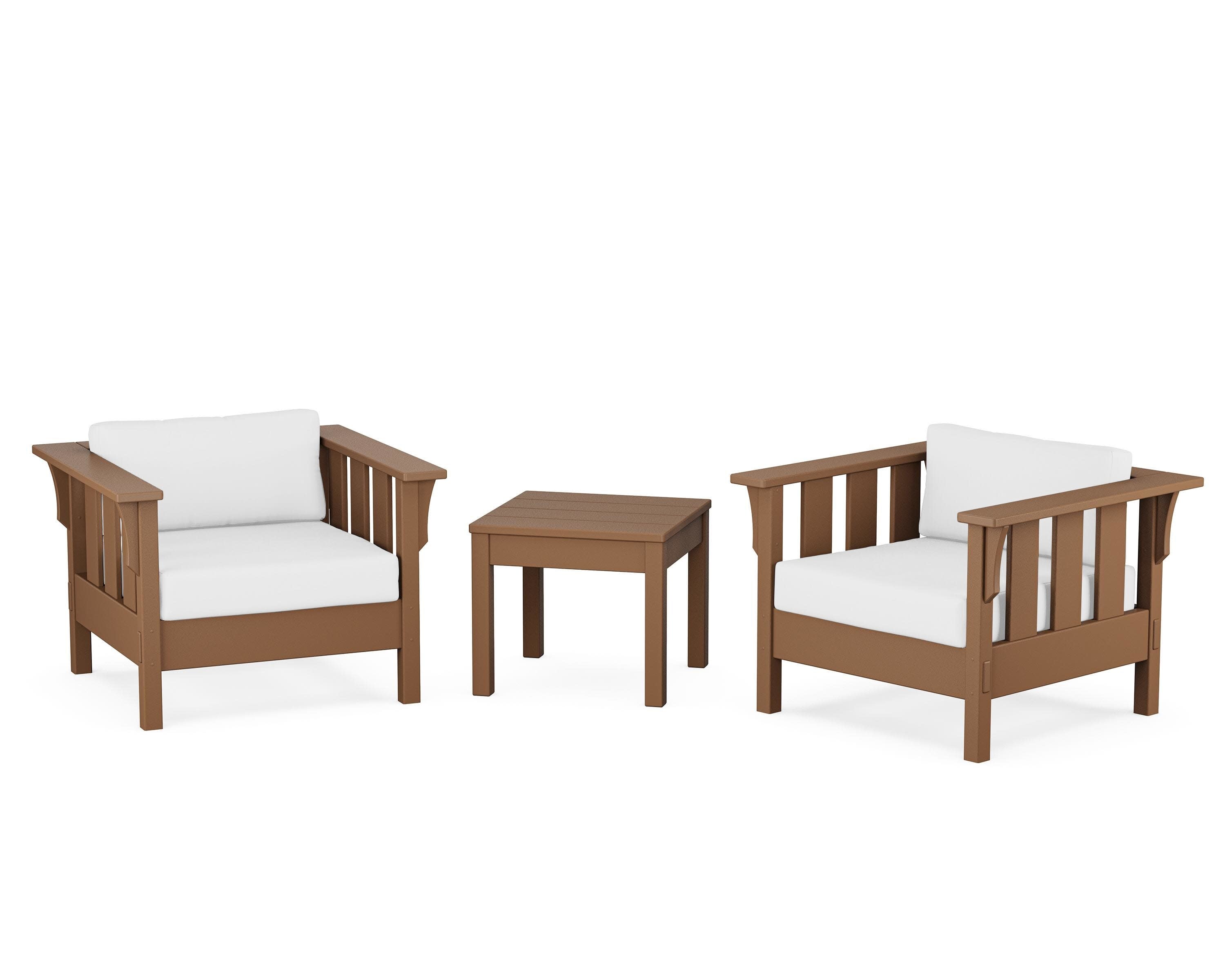 Acadia 3-Piece Deep Seating Set in Teak / Natural