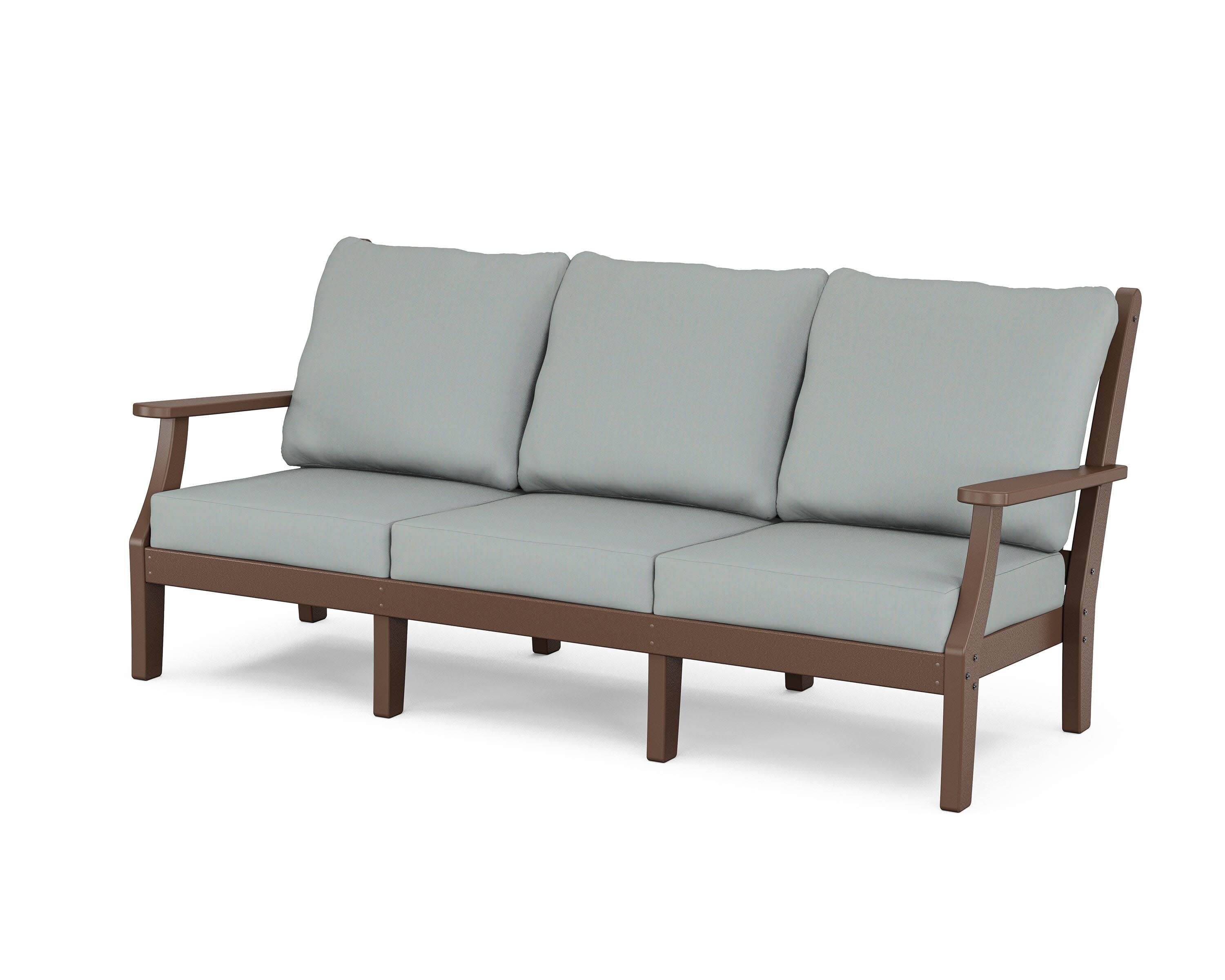 Wovendale Deep Seating Sofa in Mahogany / Spa