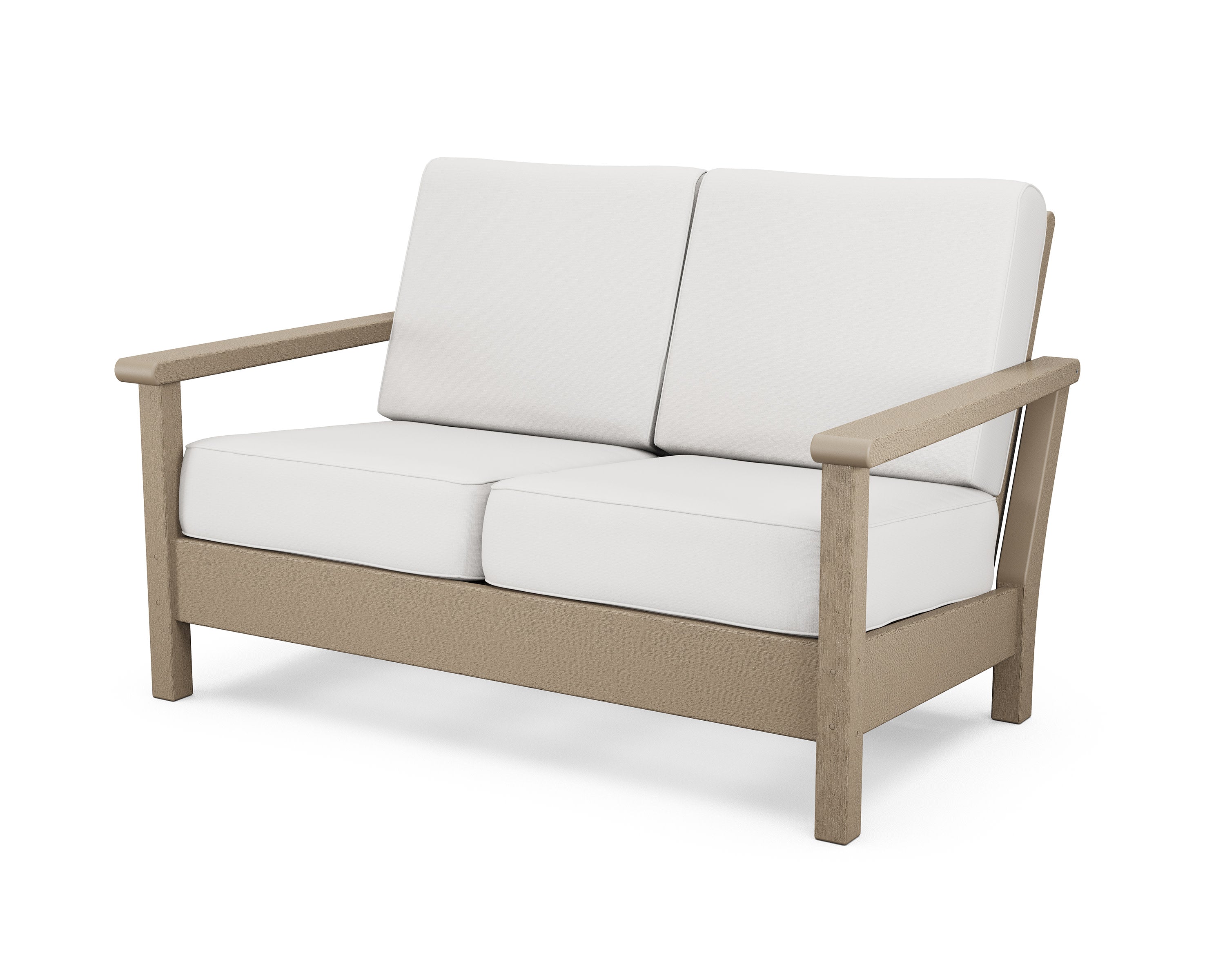Harbour Deep Seating Loveseat in Vintage Sahara / Natural Linen