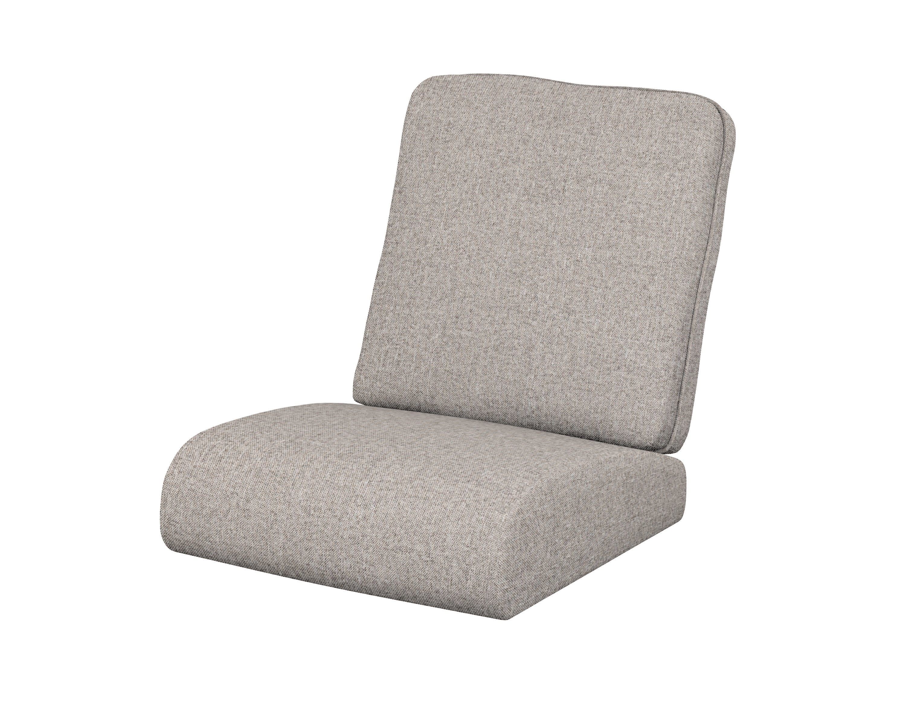 Club Seat/Back Cushion in Weathered Tweed