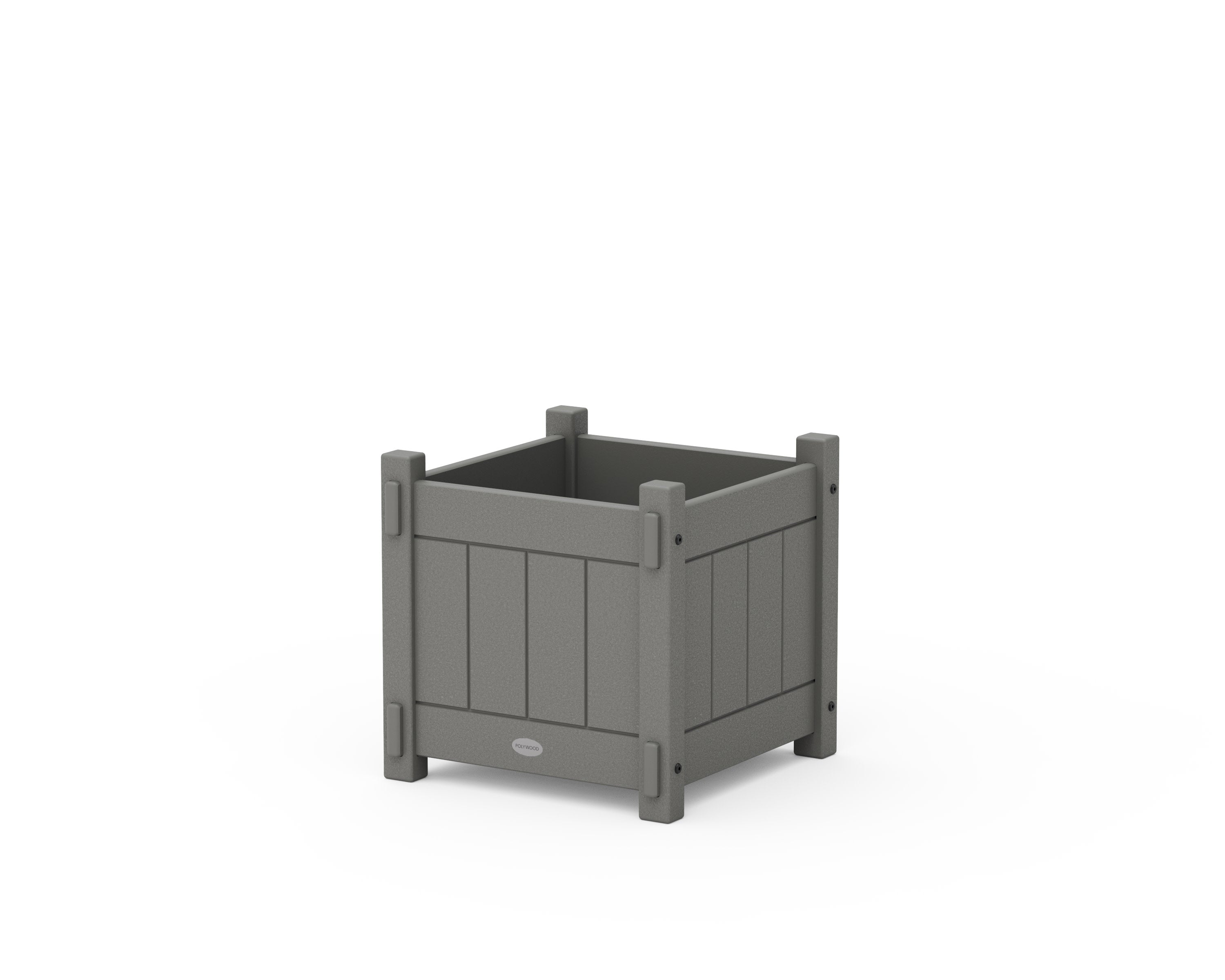 Vineyard Square Planter Box in Slate Grey