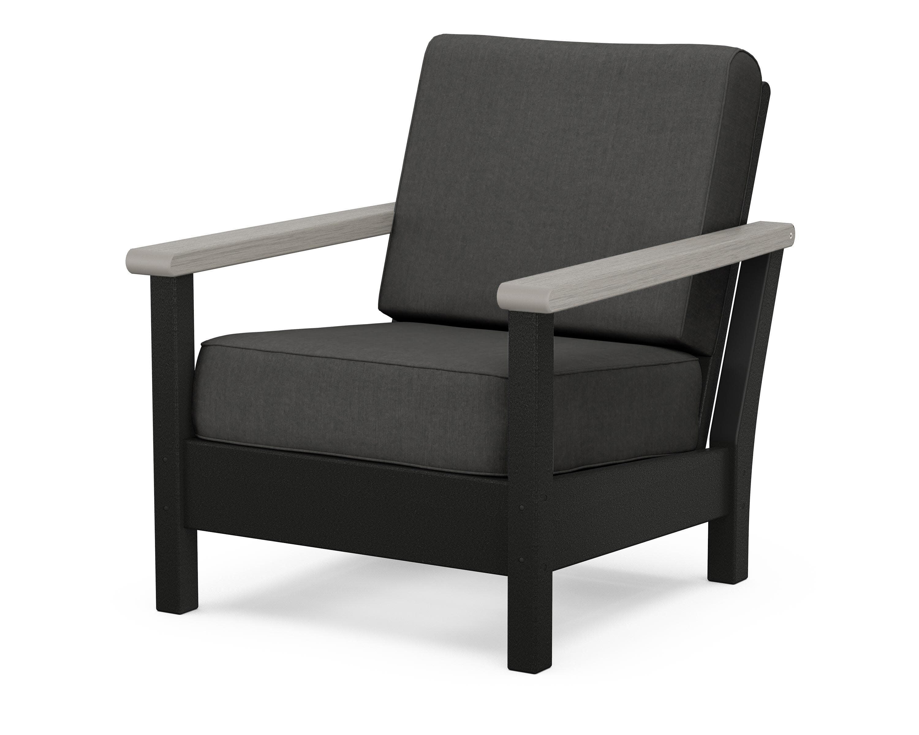 Harbour Deep Seating Chair in Black / Driftwood / Spectrum Carbon