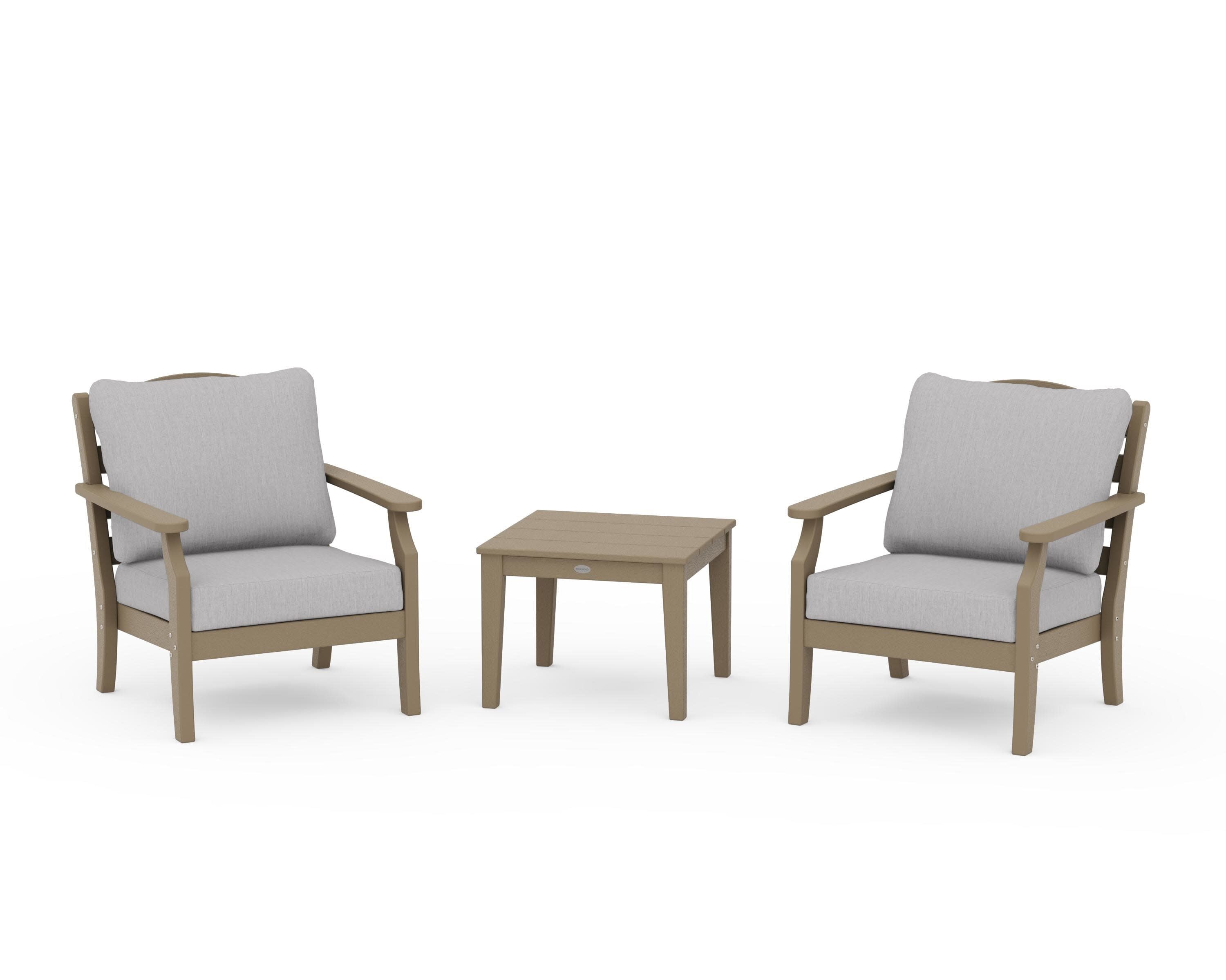 Savannah 3-Piece Deep Seating Set in Vintage Sahara / Granite