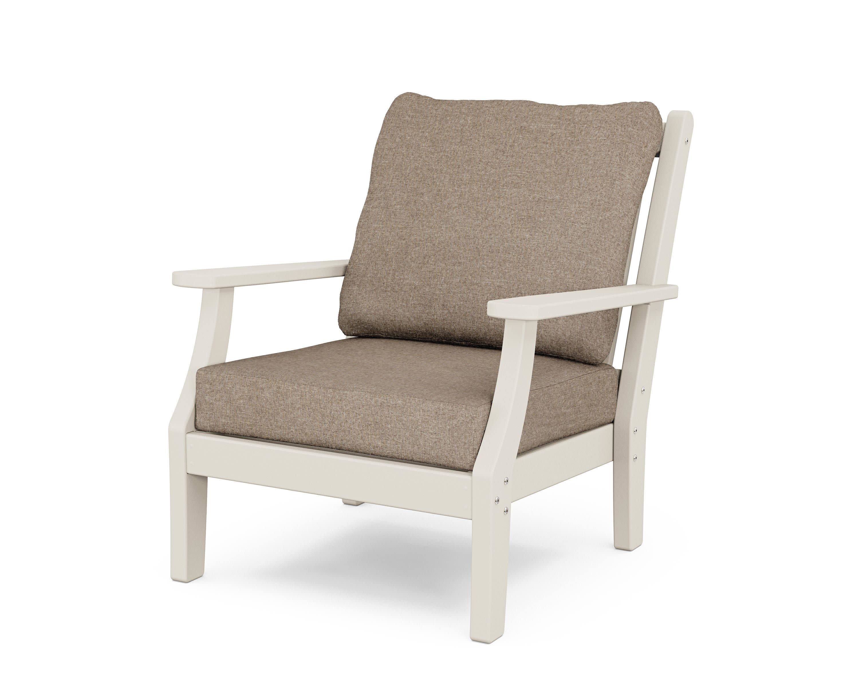 Wovendale Deep Seating Chair in Sand / Spiced Burlap
