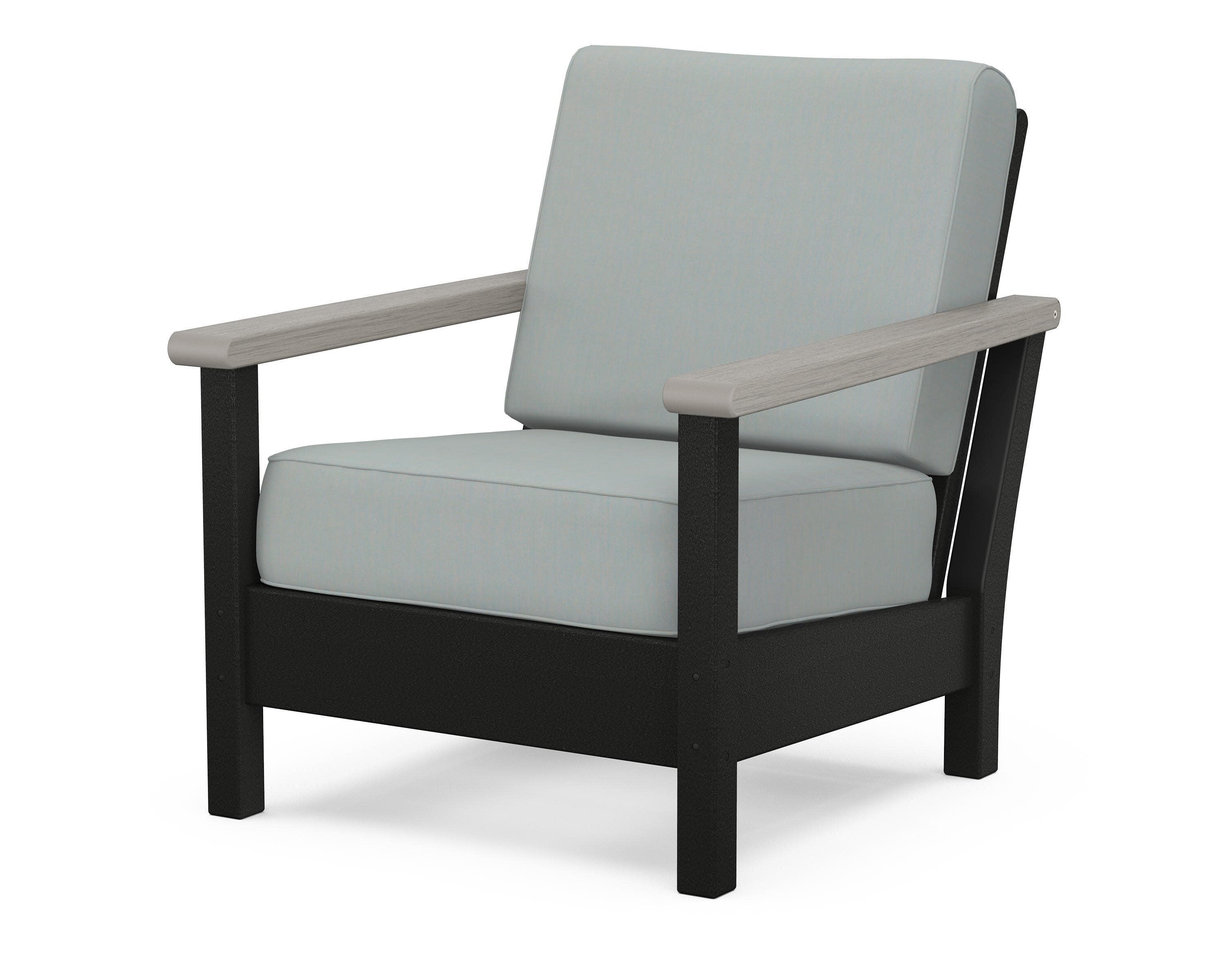 Harbour Deep Seating Chair in Black / Driftwood / Spa