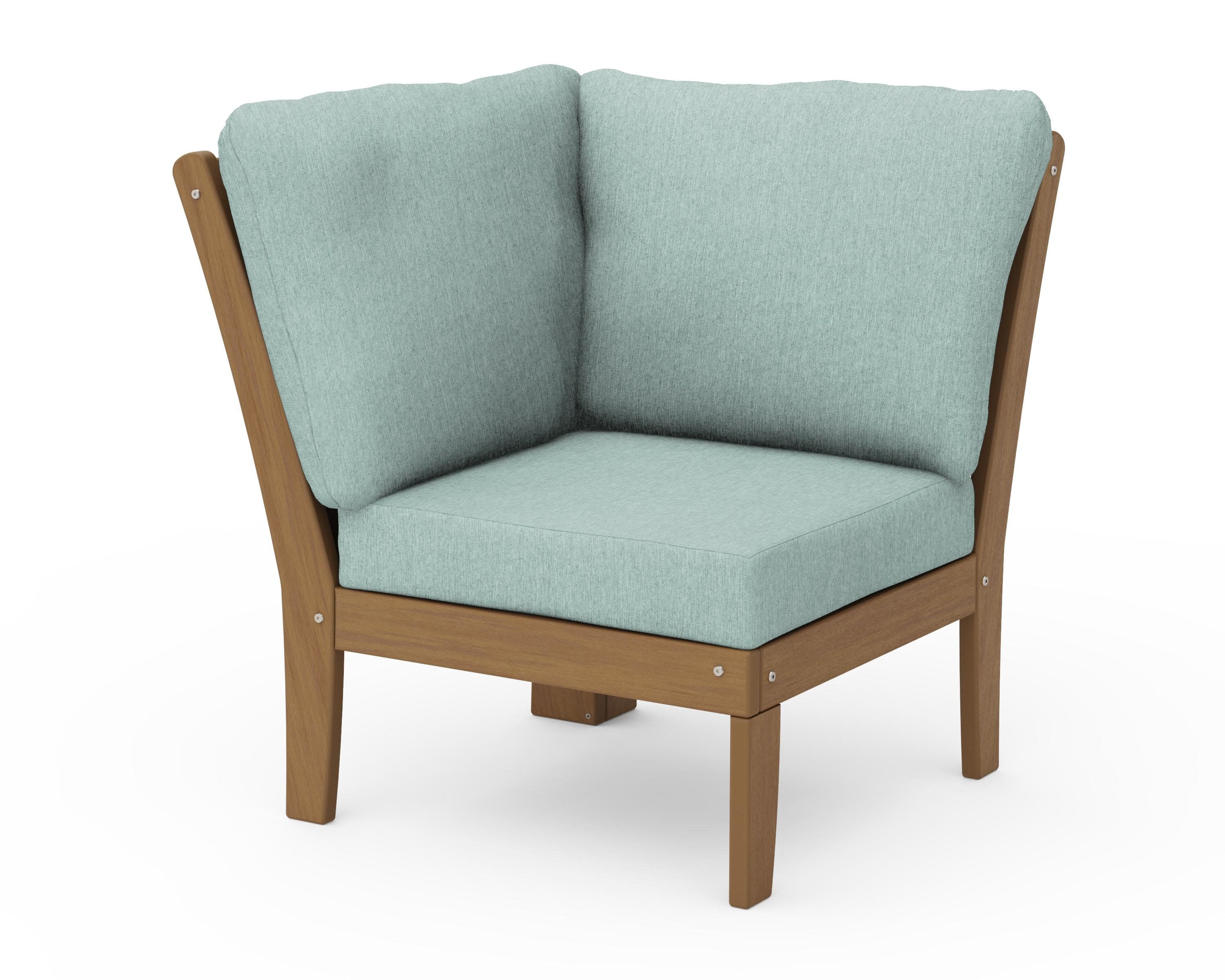 Braxton Modular Corner Chair in Natural / Glacier Spa