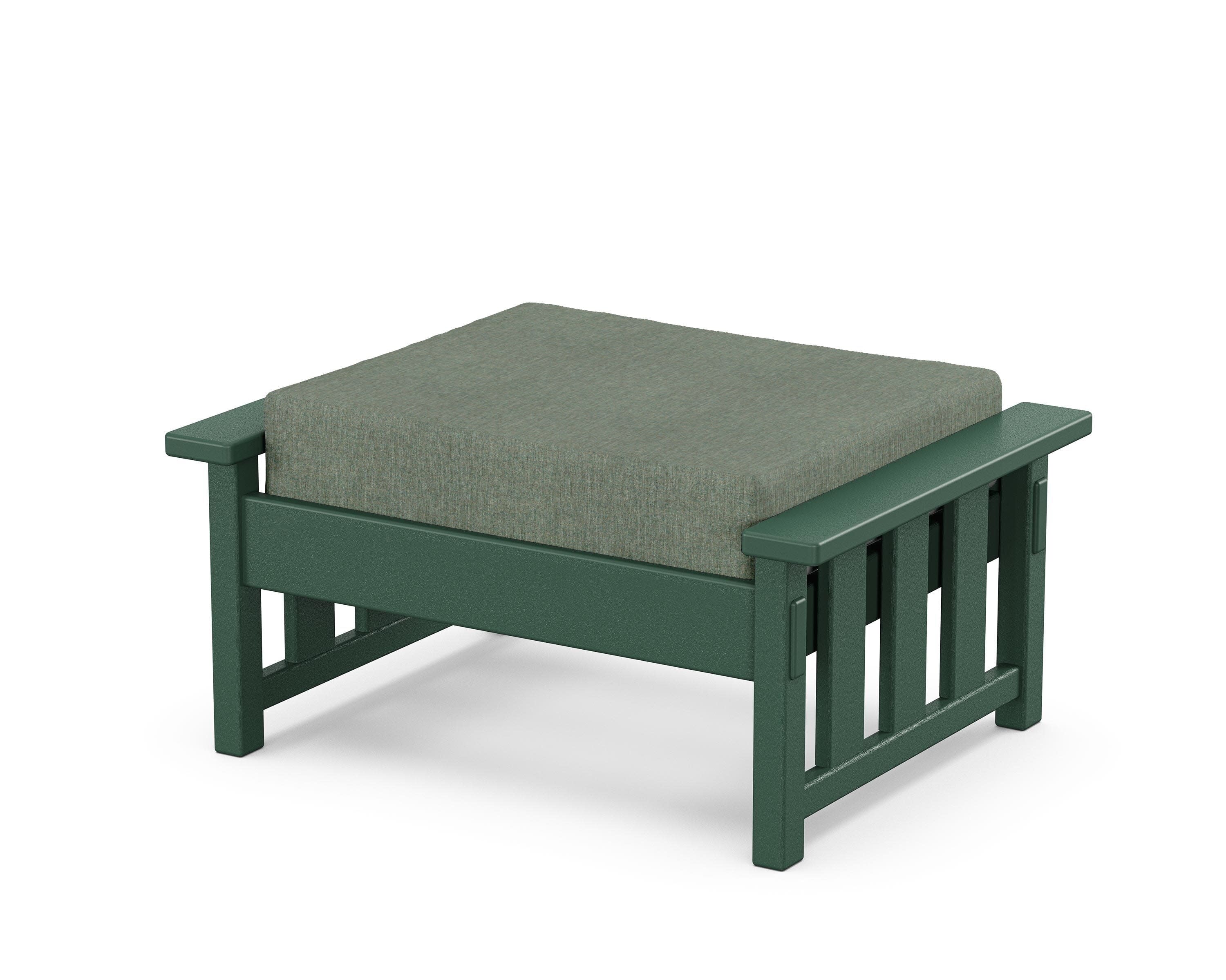 Acadia Deep Seating Ottoman in Green / Cast Sage