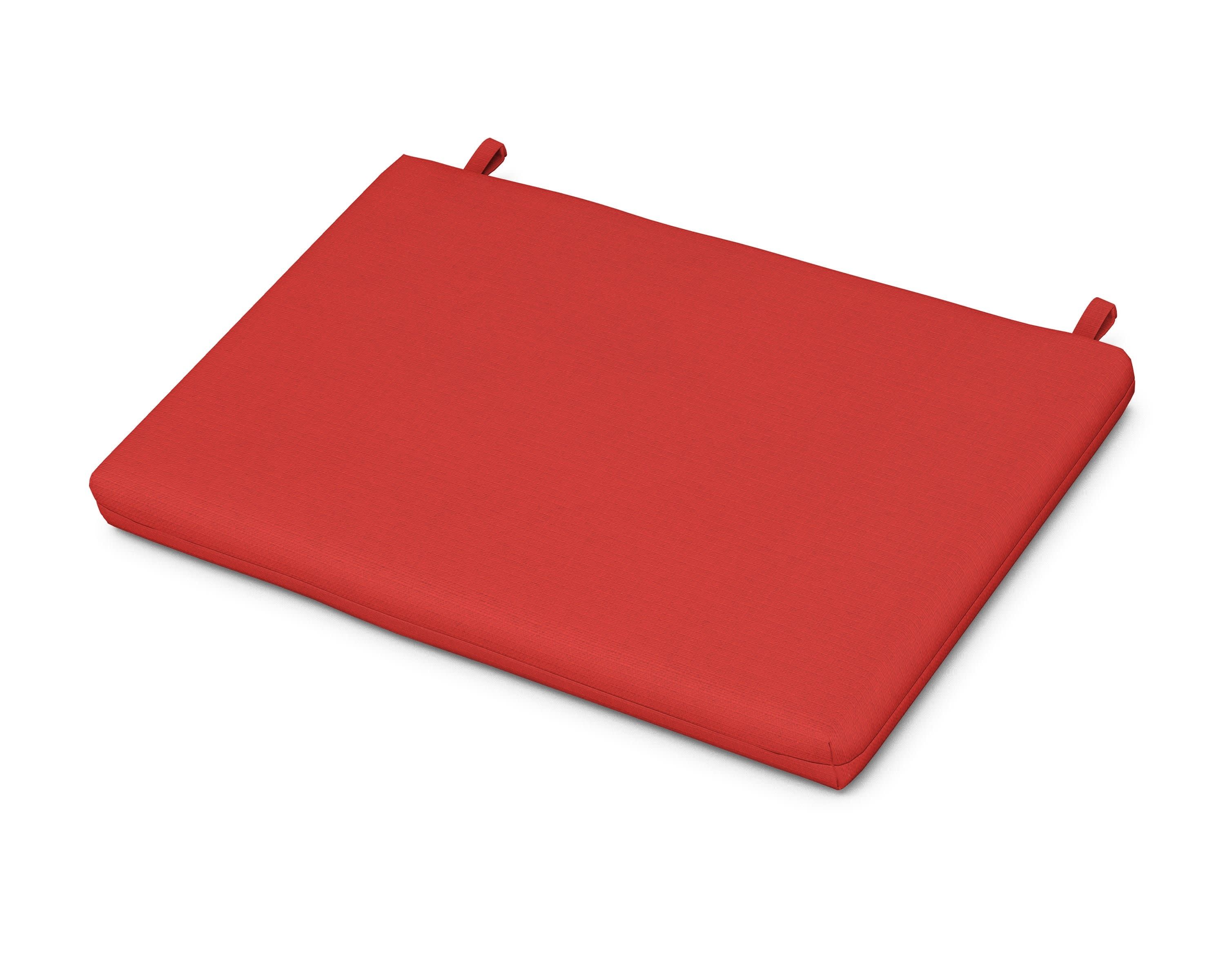 Eastport Lounge Chair Cushion in Crimson Linen