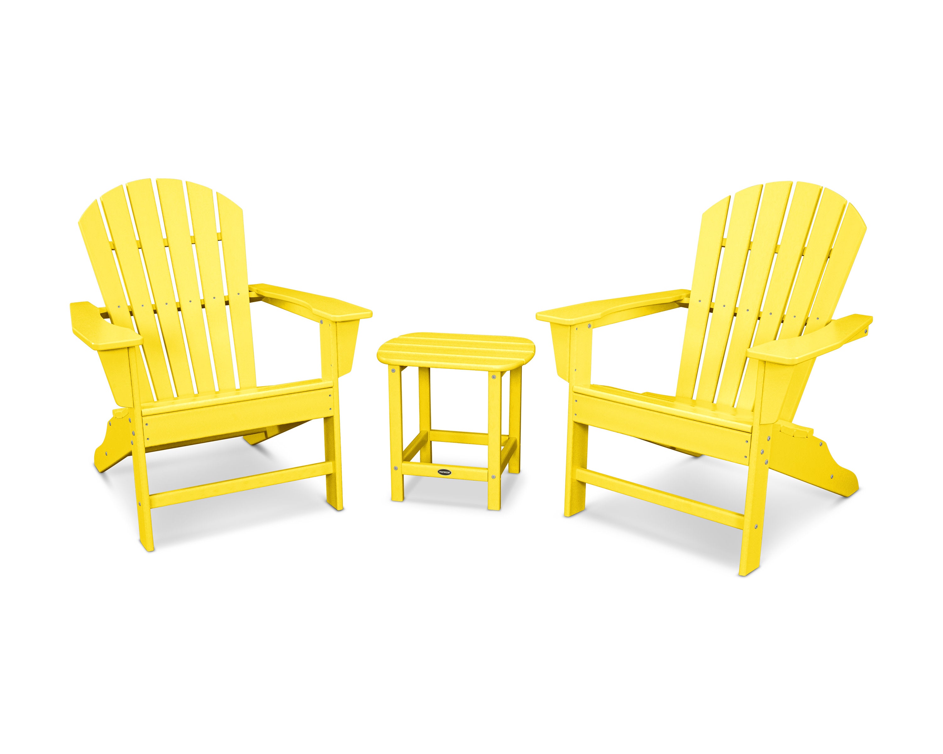 South Beach Adirondack 3-Piece Set in Lemon