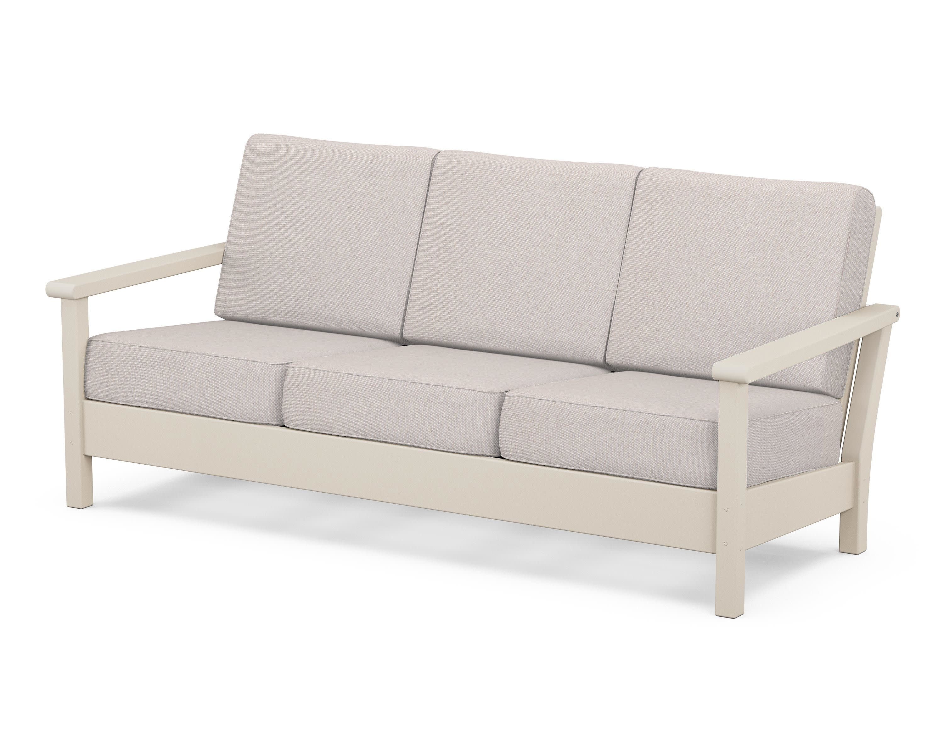 Harbour Deep Seating Sofa in Sand / Dune Burlap