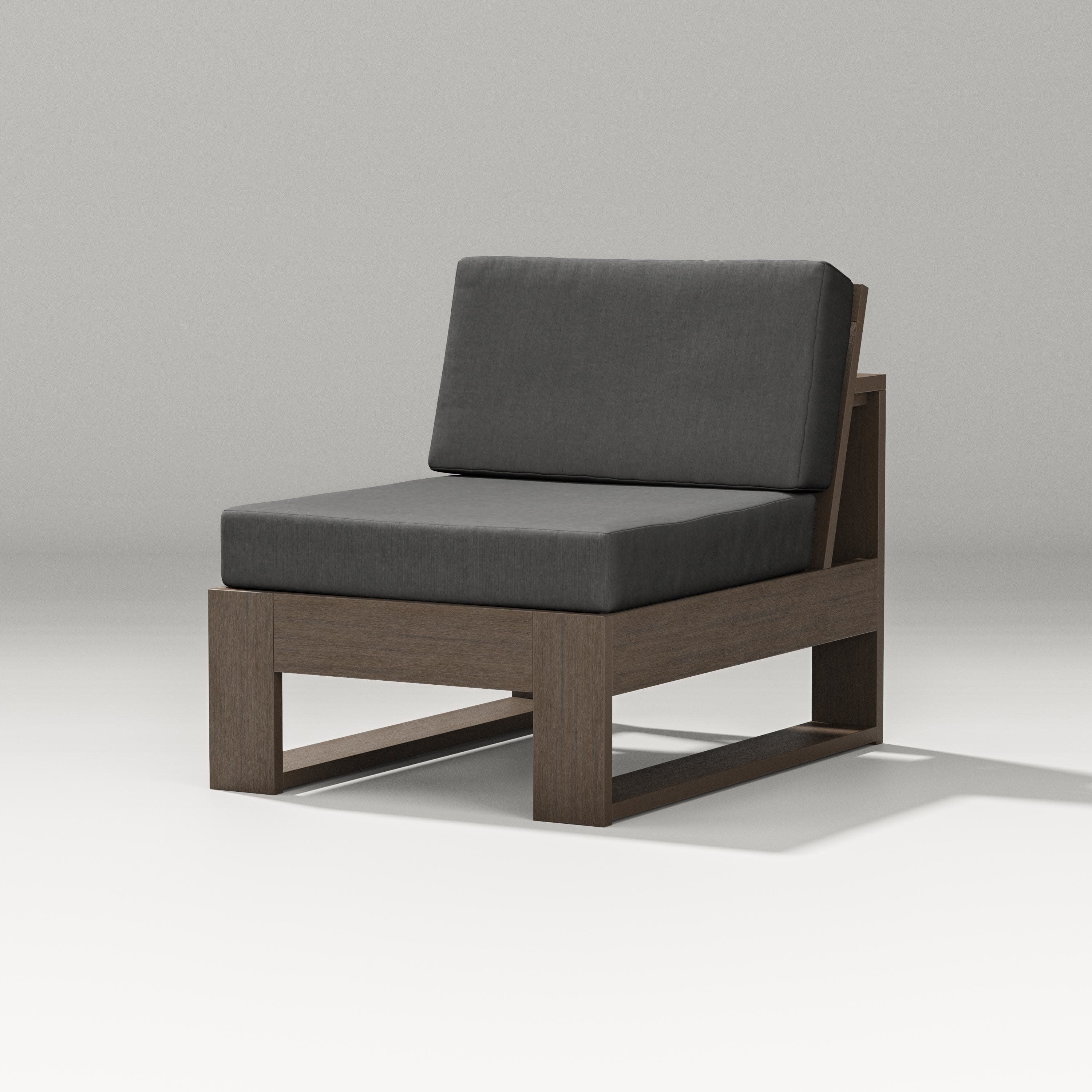 Latitude Modular Armless Chair in Kona / Spectrum Carbon