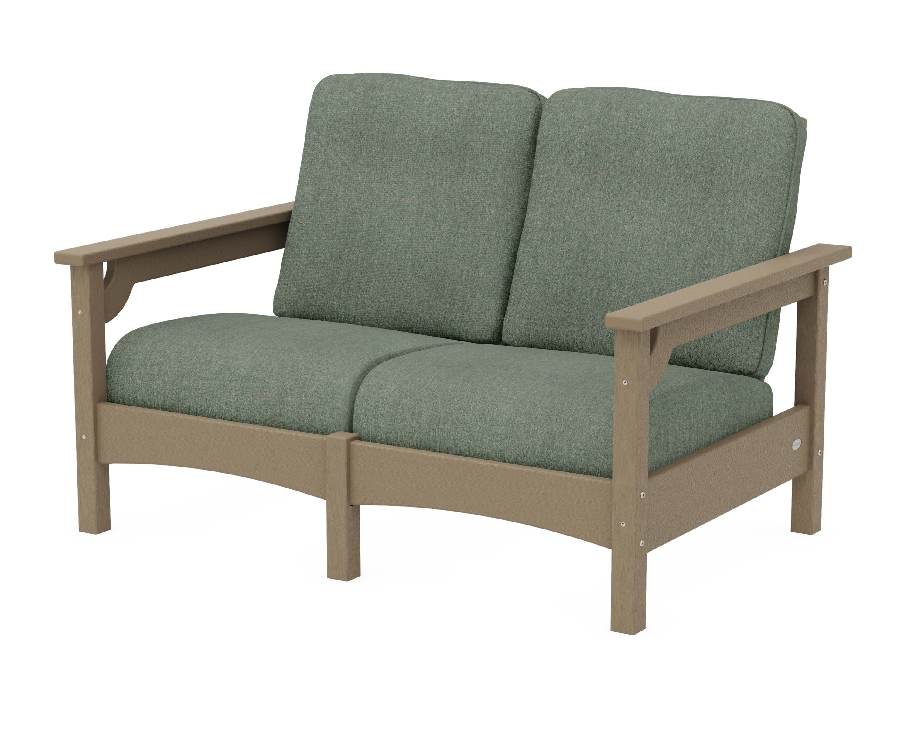 Club Loveseat in Vintage Sahara / Cast Sage