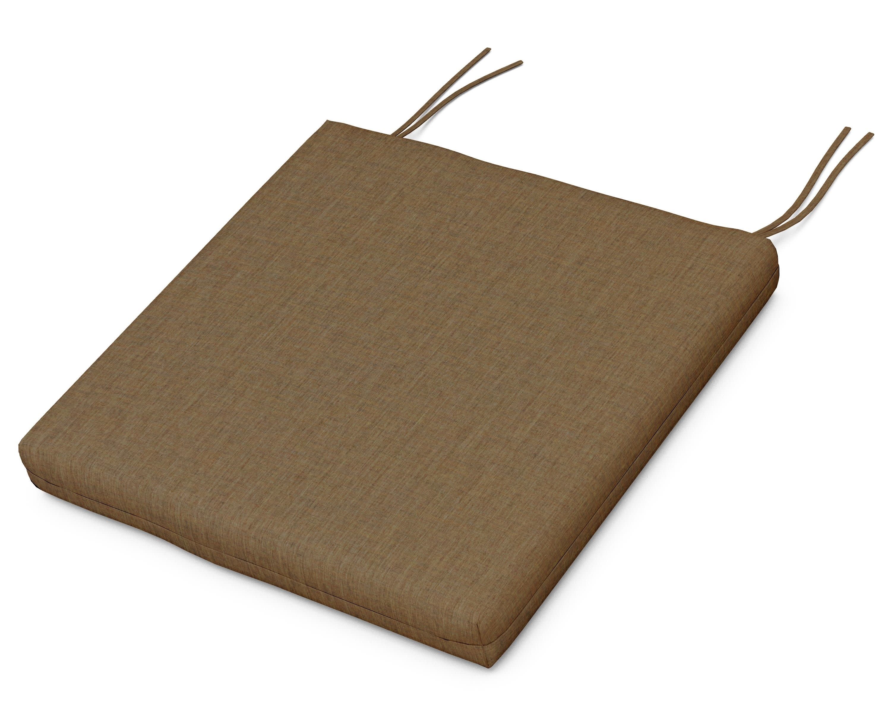 EDGE Dining Cushion 19.5"D x 19.5"W x 2.5"H in Cast Teak