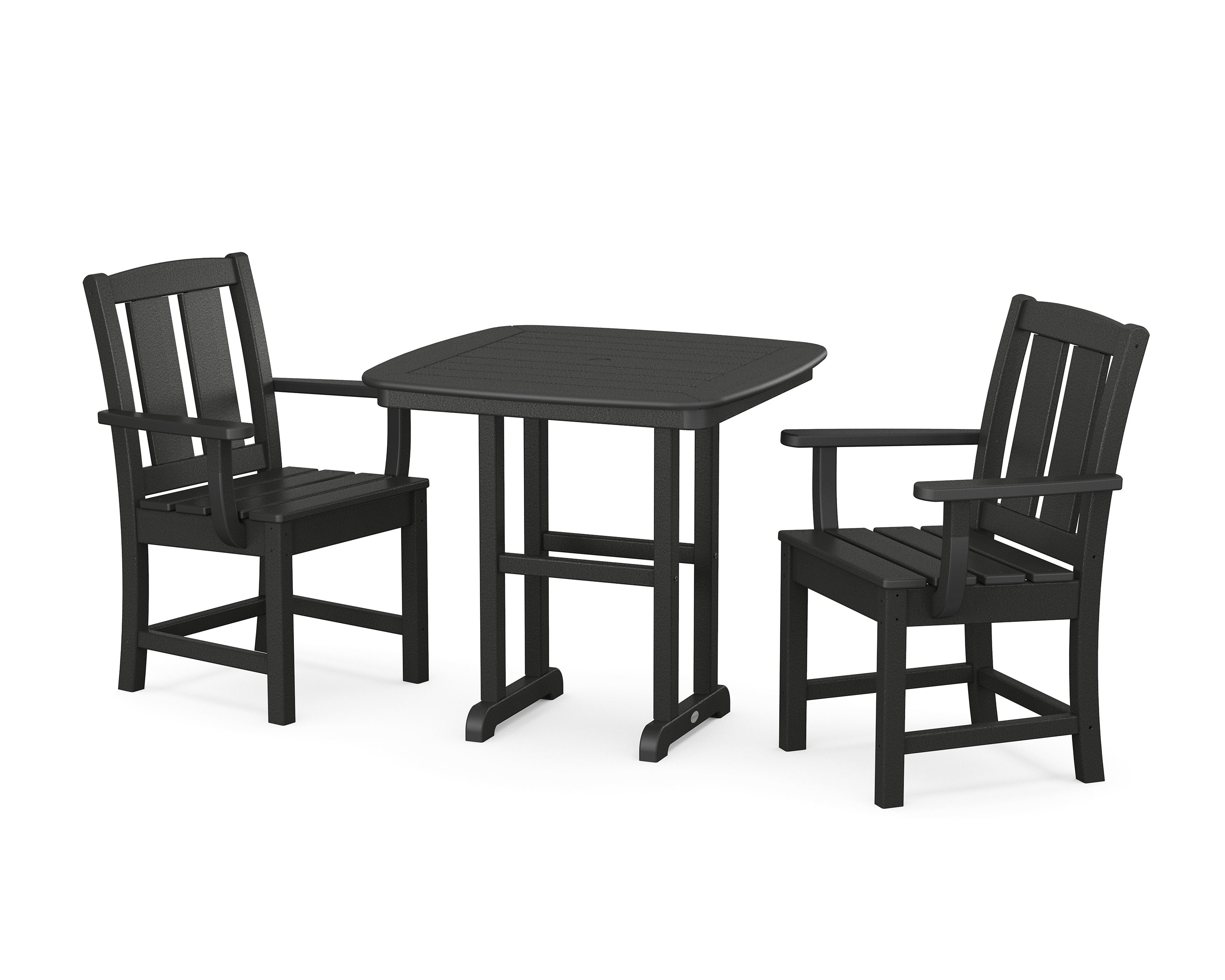 Mission 3-Piece Dining Set in Black