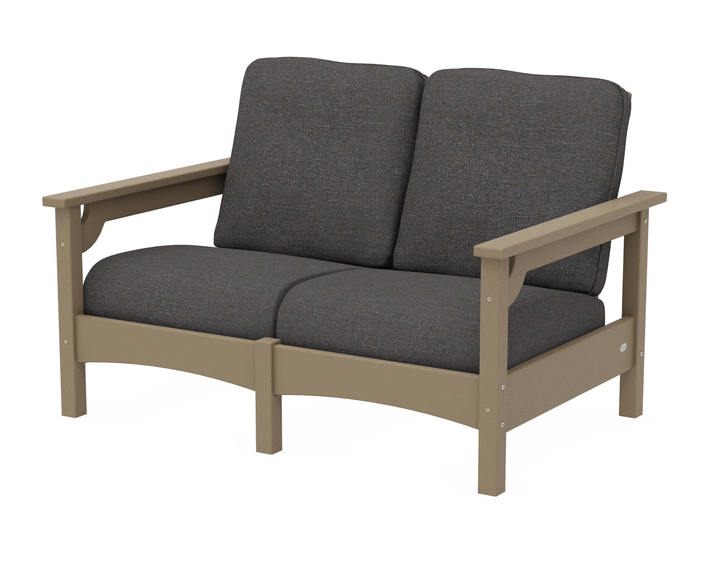 Club Loveseat in Vintage Sahara / Ash Charcoal